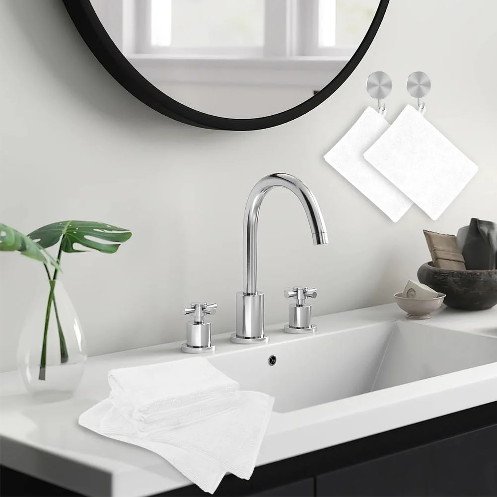 دستکش های شستشوی بدن میکروفایبر HOTUT، بسته 8 عددی، 15x20 سانتی متر، دستمال های نرم شستشوی صورت، دستکش های پاک کننده صورت، دستکش نرم صورت، پارچه اسپا حمام، دستکش های پاک کننده آرایش قابل استفاده مجدد (سفید) دستکش های شستشوی بدن میکروفایبر HOTUT، بسته 8 عددی، 15x20 سانتی متر، دستمال های نرم شستشوی صورت، دستکش های پاک کننده صورت، دستکش نرم صورت، پارچه اسپا حمام، دستکش های پاک کننده آرایش قابل استفاده مجدد (سفید)