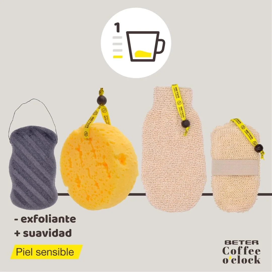 دستکش لایه بردار حمام Beter Coffee O'clock ساخته شده با 100% الیاف گیاهی دستکش لایه بردار حمام Beter Coffee O'clock ساخته شده با 100% الیاف گیاهی