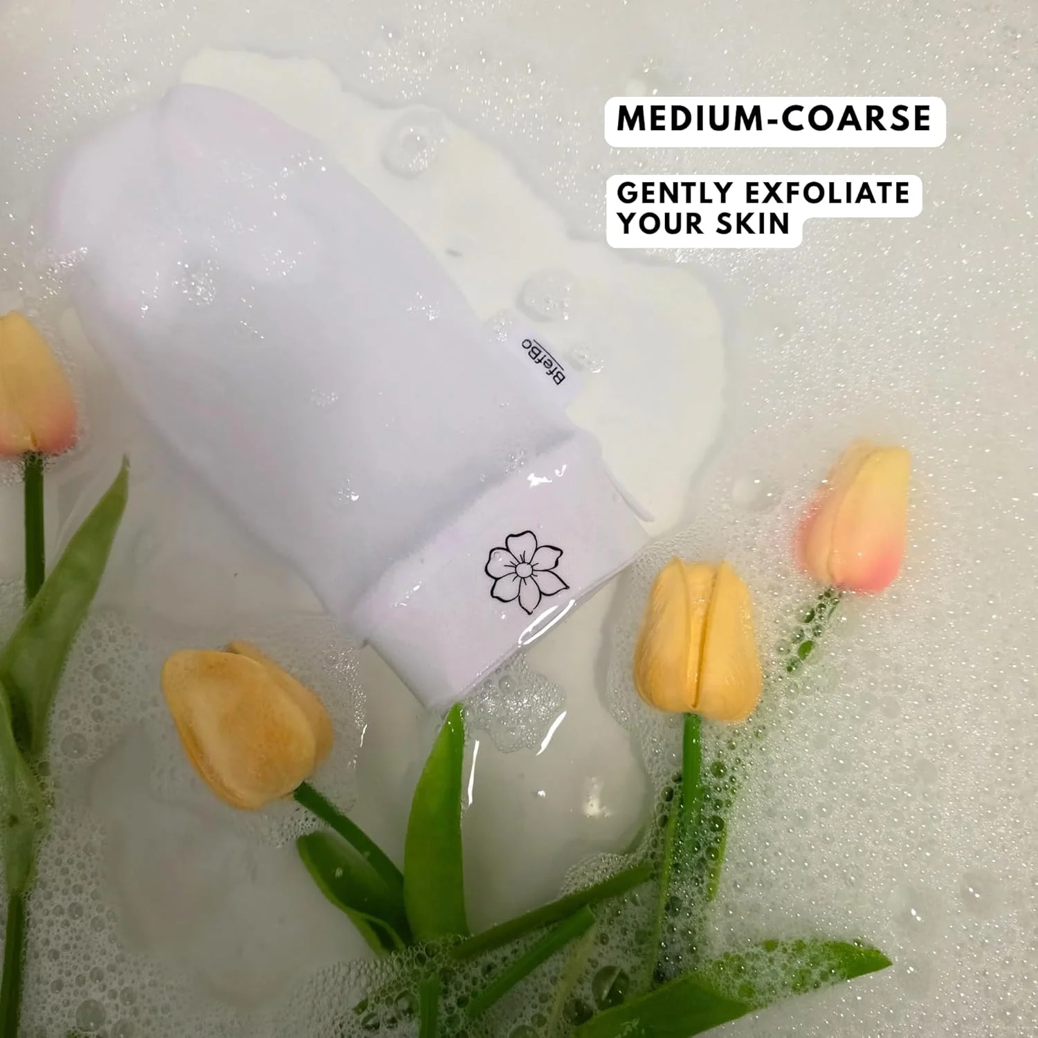 دستکش لایه بردار BfefBo، بسته 2 عددی، دستکش لایه بردار، لیف حمام طبیعی، اسکراب لایه بردار بدن، از بین بردن برنزه کننده، گیاهی، محصولات سازگار با محیط زیست، بدون پلاستیک