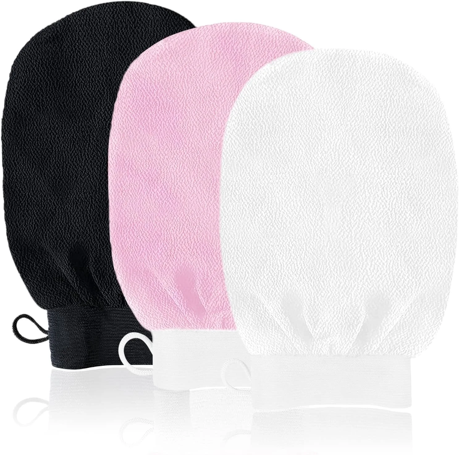 دستکش لایه بردار YHCG، بسته 3 عددی دستکش اسکراب بدن، دستکش لایه بردار SPA حمام، دستکش اسکراب لایه بردار دو طرفه، دستکش پاک کننده پوست مرده، اسکرابر عمیق بدن برای زنان و مردان دستکش لایه بردار YHCG، بسته 3 عددی دستکش اسکراب بدن، دستکش لایه بردار SPA حمام، دستکش اسکراب لایه بردار دو طرفه، دستکش پاک کننده پوست مرده، اسکرابر عمیق بدن برای زنان و مردان