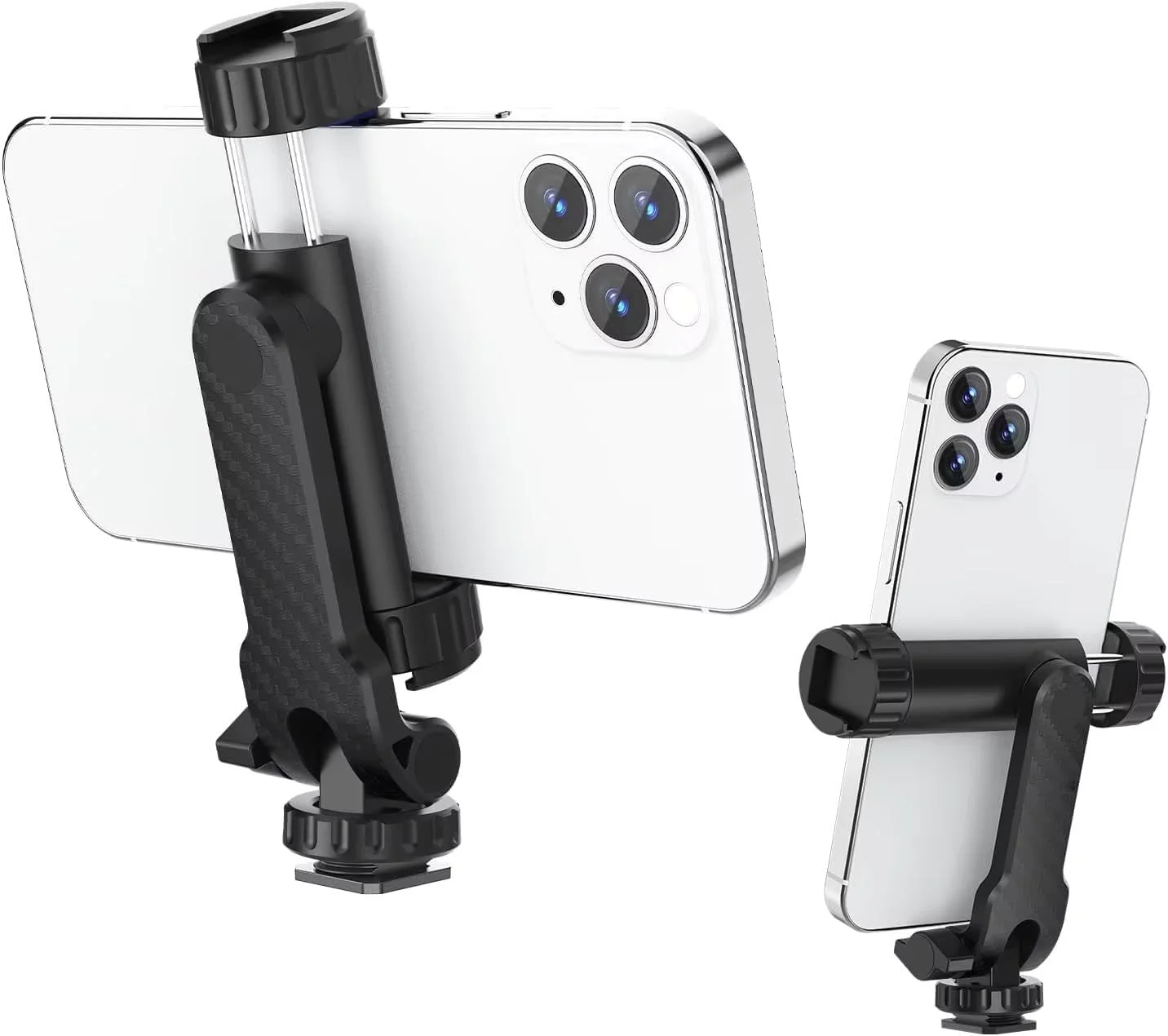 نگهدارنده سه پایه گوشی موبایل 360 درجه یونیورسال DO1 ST-06S | گیره نگهدارنده گوشی موبایل قابل تنظیم با چرخش کامل | 2 کفشک سرد | سازگار با آیفون پرو مکس، سامسونگ هواوی اوپو ال جی و همه گوشی ها