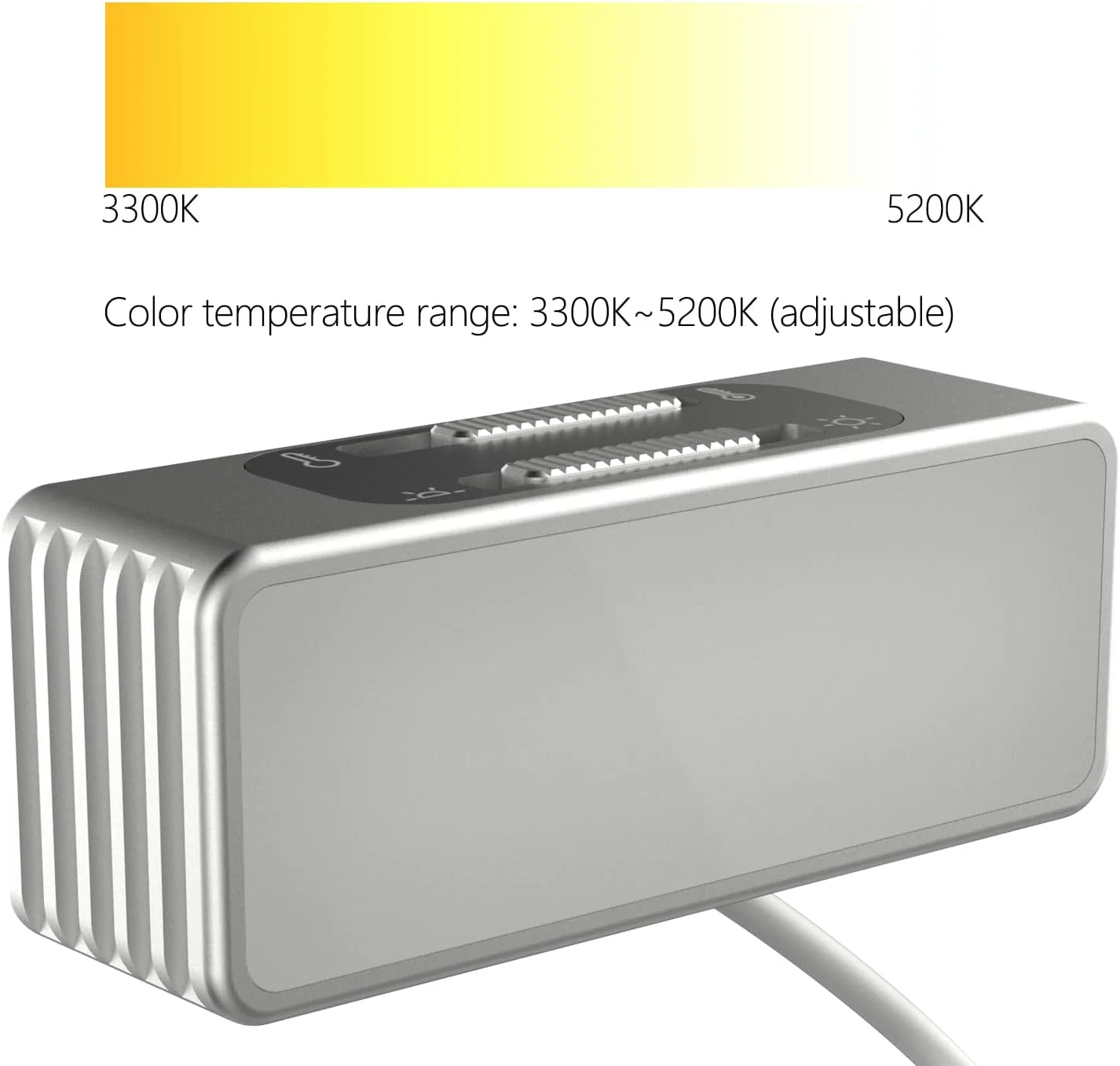 نور سلفی قابل شارژ و قابل حمل FeiyuTech، نور پرکننده سلفی، 3300-5200K، USB-C، برای گیمبال تثبیت کننده تلفن هوشمند، ولاگ، پخش زنده