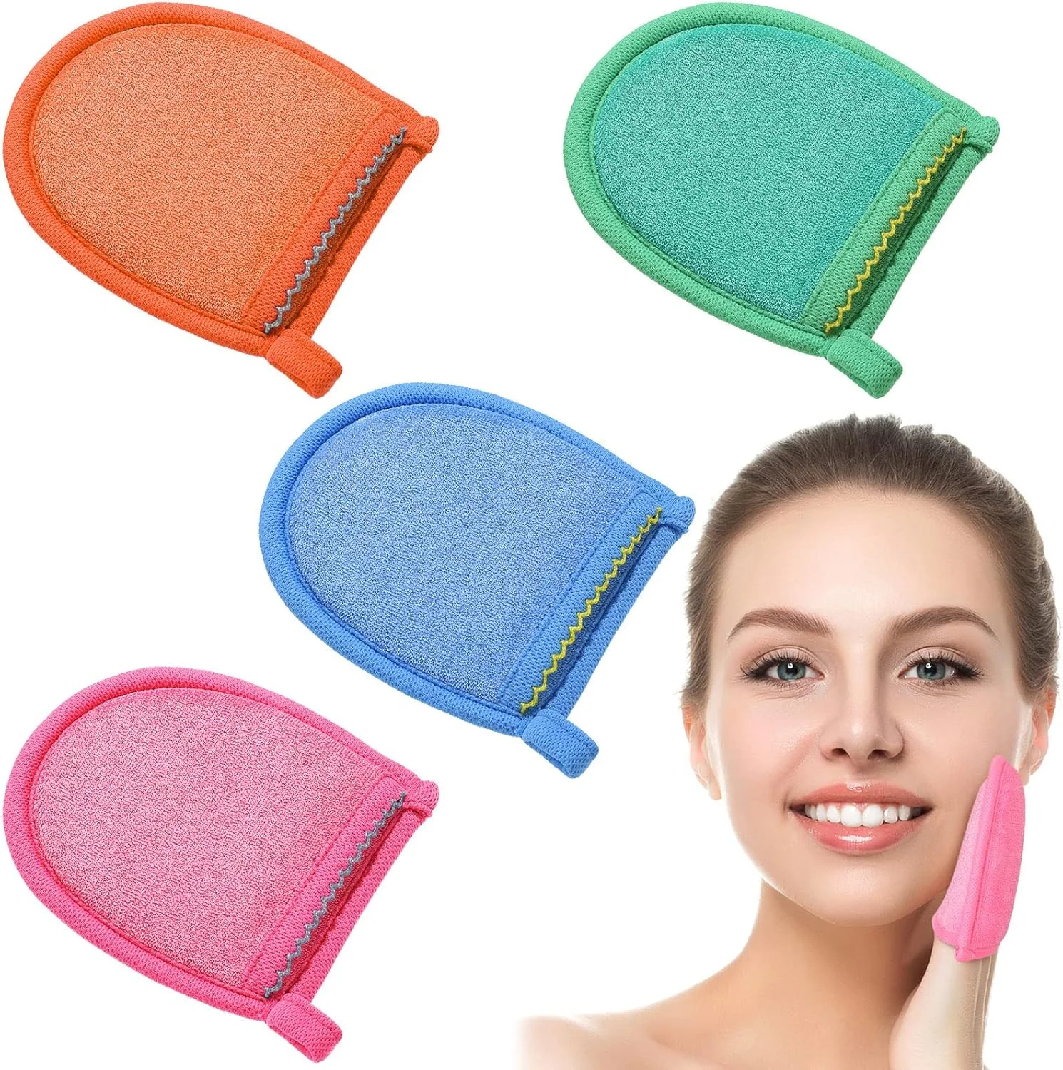 دستکش لایه بردار TERRIFI، 4 عددی، دستکش لایه بردار صورت و بدن، دستکش لایه بردار عمقی بدن، ابزار لایه بردار و از بین برنده پوست های مرده و خشک دستکش لایه بردار TERRIFI، 4 عددی، دستکش لایه بردار صورت و بدن، دستکش لایه بردار عمقی بدن، ابزار لایه بردار و از بین برنده پوست های مرده و خشک