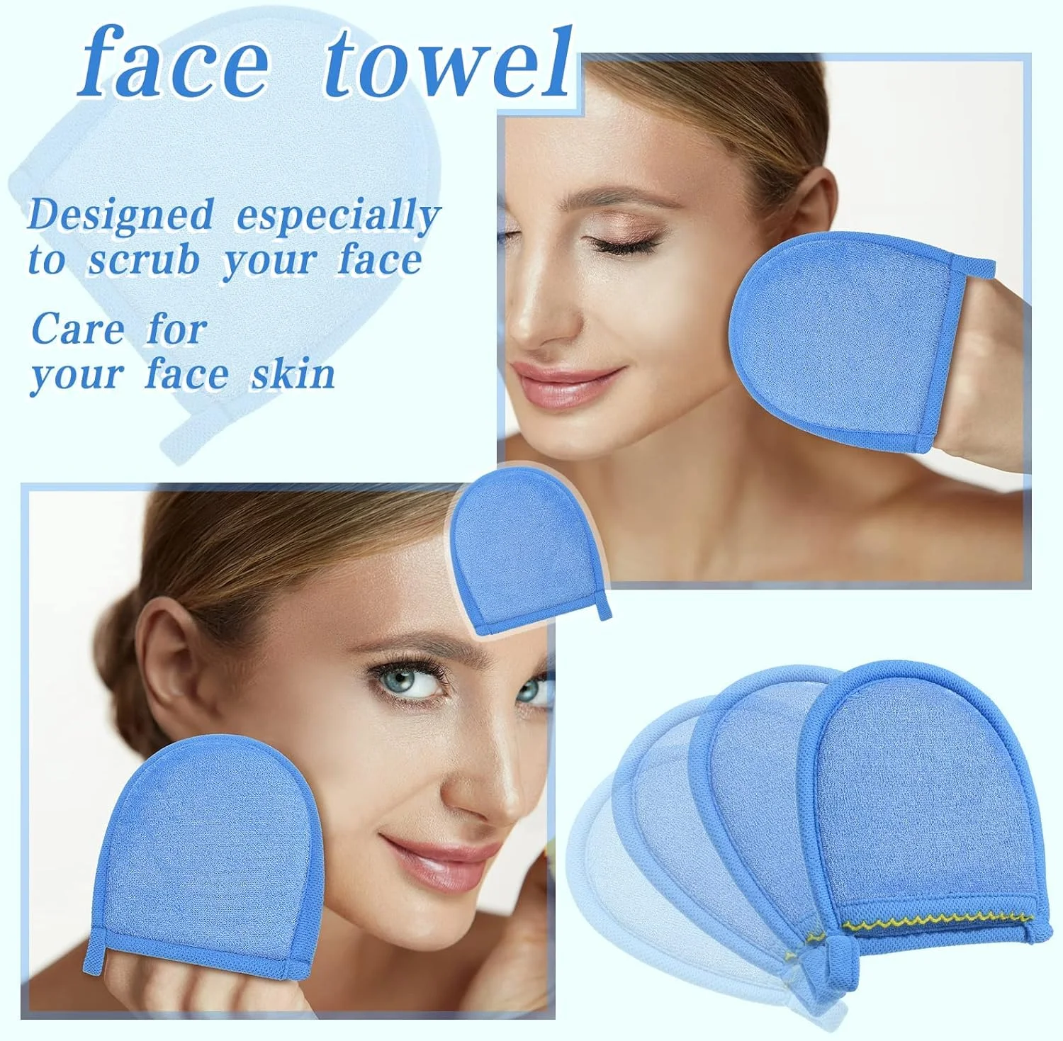 دستکش لایه بردار TERRIFI، 4 عددی، دستکش لایه بردار صورت و بدن، دستکش لایه بردار عمقی بدن، ابزار لایه بردار و از بین برنده پوست های مرده و خشک دستکش لایه بردار TERRIFI، 4 عددی، دستکش لایه بردار صورت و بدن، دستکش لایه بردار عمقی بدن، ابزار لایه بردار و از بین برنده پوست های مرده و خشک