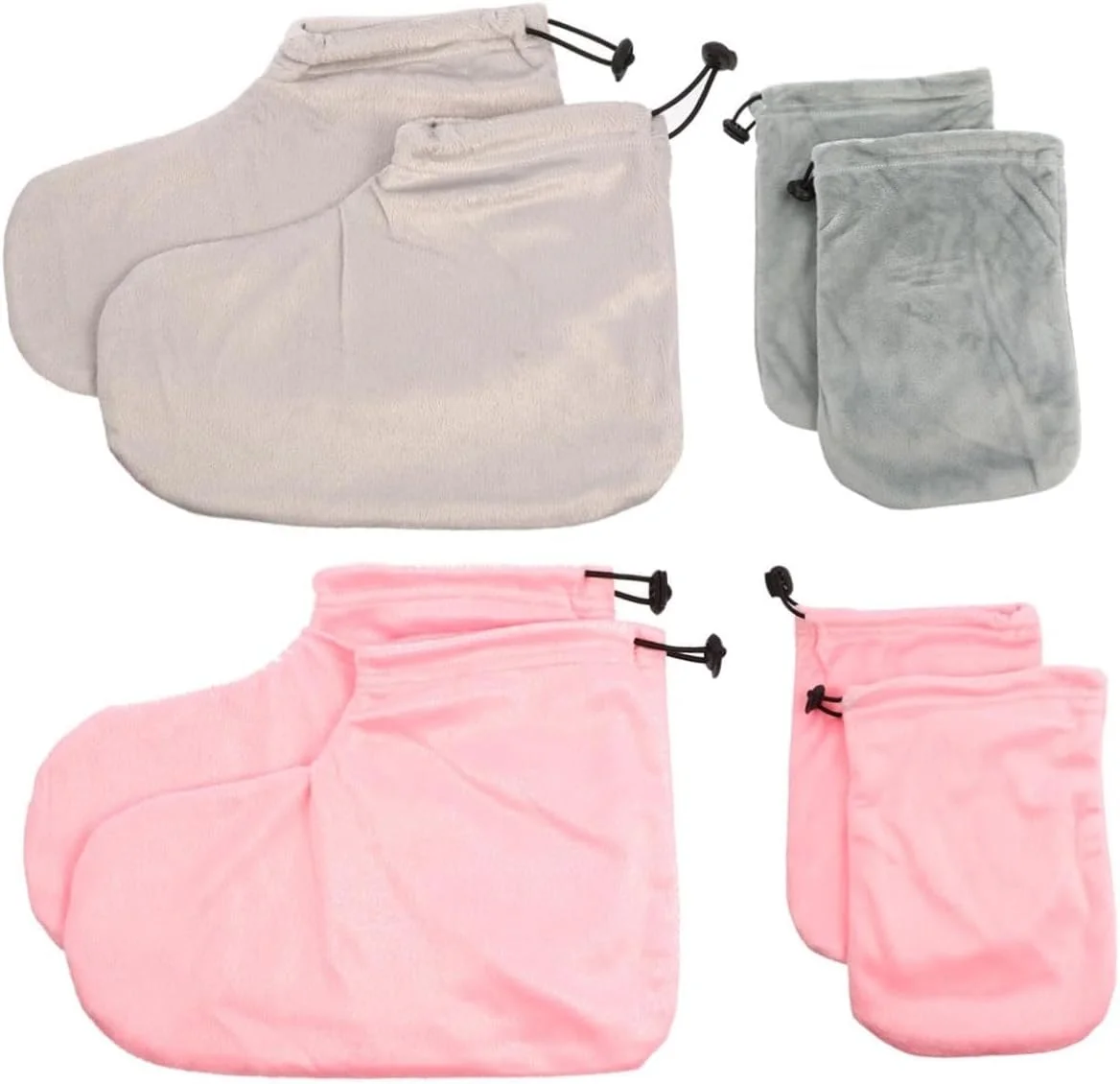 ست 8 عددی روکش پا و دست زیبایی، دستکش های اسپا، دستکش های حمام، روکش پا و دست برای درمان با پارافین، مناسب برای گرم کردن پا در حین کار، آسترهای عایق پا، موم حمام اسپا دست ست 8 عددی روکش پا و دست زیبایی، دستکش های اسپا، دستکش های حمام، روکش پا و دست برای درمان با پارافین، مناسب برای گرم کردن پا در حین کار، آسترهای عایق پا، موم حمام اسپا دست