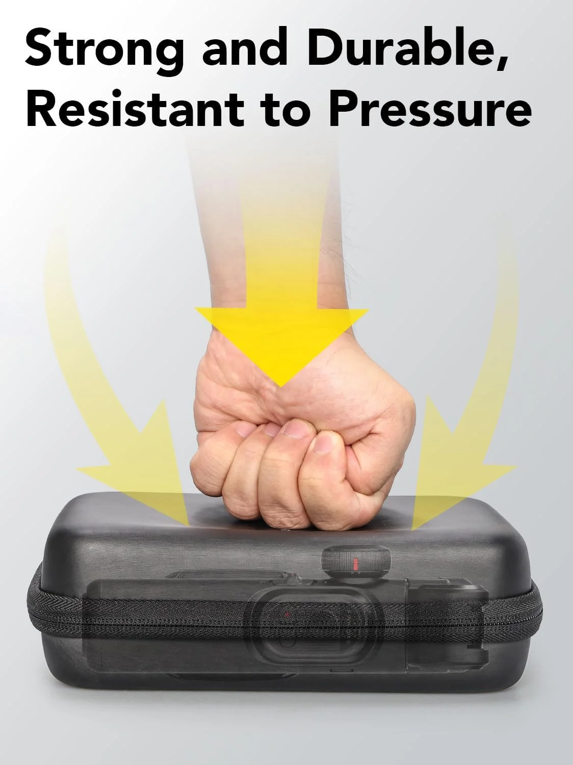 کیف سخت قابل حمل AOCHUAN B30 برای دوربین، لنز و گیمبال 3 محوره، کیف محافظ EVA با بند دستی، درج فوم، جیب توری زیپ دار، برای لوازم جانبی عکاسی