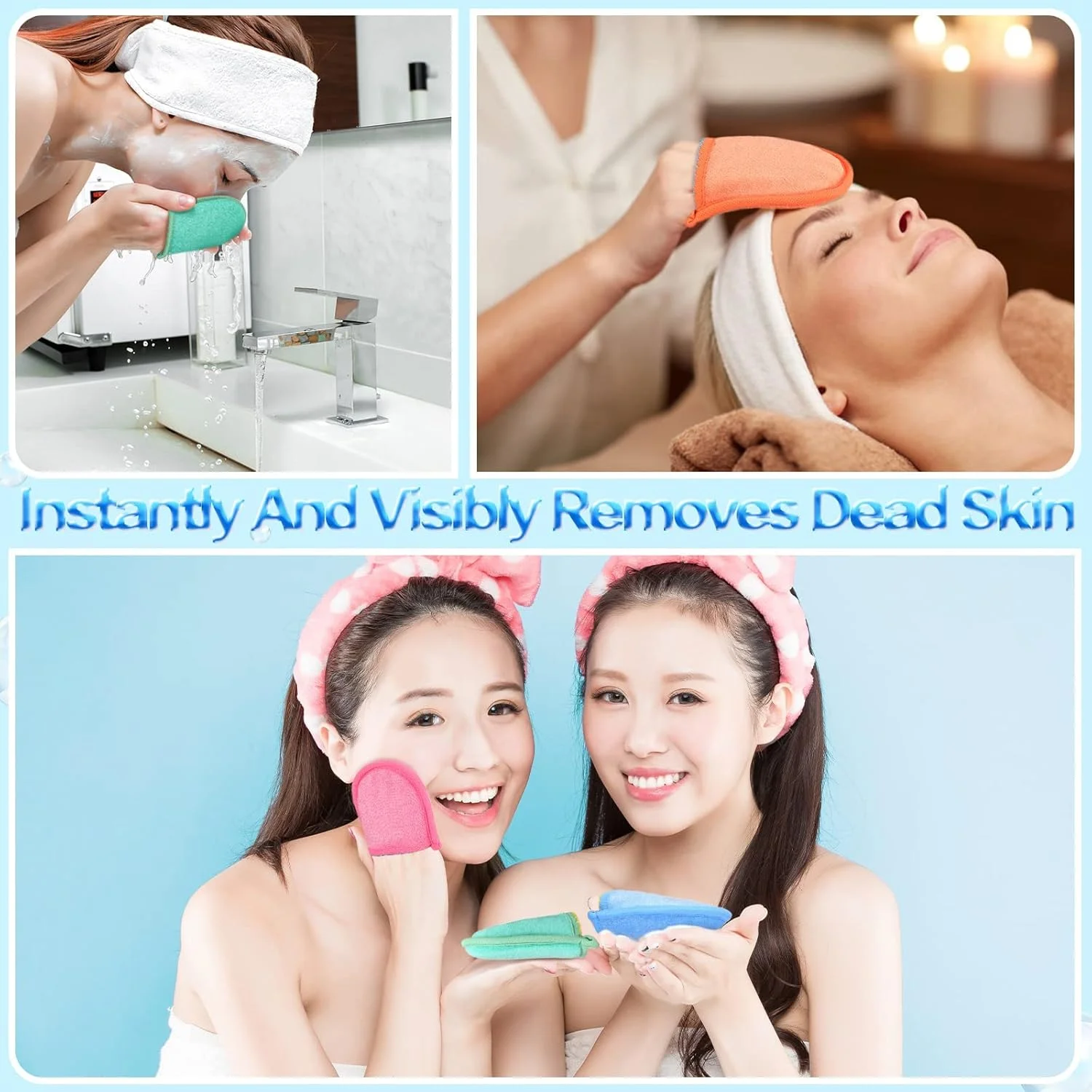 دستکش لایه بردار TERRIFI، 4 عددی، دستکش لایه بردار صورت و بدن، دستکش لایه بردار عمقی بدن، ابزار لایه بردار و از بین برنده پوست های مرده و خشک دستکش لایه بردار TERRIFI، 4 عددی، دستکش لایه بردار صورت و بدن، دستکش لایه بردار عمقی بدن، ابزار لایه بردار و از بین برنده پوست های مرده و خشک