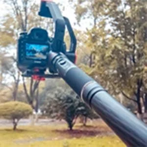 میله افزایش طول فیبر کربنی سبک FeiyuTech به طول 11 اینچ با پیچ 1/4 اینچی برای گیمبال استابلایزر a2000/a1000/AK2000/G6 Plus و دوربین های DSLR