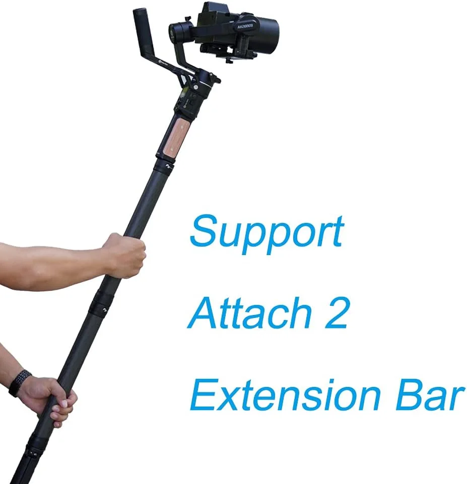 میله удлинительный فیبر کربنی FeiyuTech به طول 11 اینچ، سبک وزن با سوراخ/پیچ 1/4 اینچی برای گیمبال تثبیت کننده دستی تلفن هوشمند/دوربین، دوربین اکشن و سه پایه. میله удлинительный فیبر کربنی FeiyuTech به طول 11 اینچ، سبک وزن با سوراخ/پیچ 1/4 اینچی برای گیمبال تثبیت کننده دستی تلفن هوشمند/دوربین، دوربین اکشن و سه پایه.