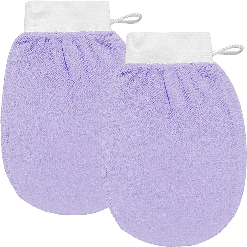 دستکش لایه بردار بدن STAYOUNG دو عددی - دستکش لایه بردار حمام بهبود گردش خون، مناسب برای حمام و اسپا (بنفش) دستکش لایه بردار بدن STAYOUNG دو عددی - دستکش لایه بردار حمام بهبود گردش خون، مناسب برای حمام و اسپا (بنفش)