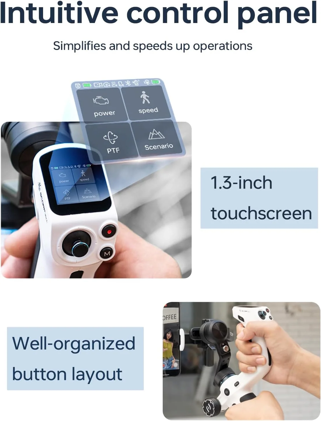 FeiyuTech SCORP Mini 2 Combo - کیت گیمبال همه کاره - مشکی