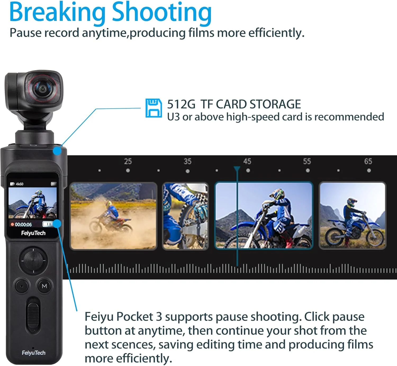 کیت Feiyu Pocket 3: دسته کنترل از راه دور و دوربین - دوربین با گیمبال 3 محوره، طراحی جداشدنی بی سیم، پایه مغناطیسی، مناسب برای مسافرت، ولاگ ماشین، حیوانات خانگی و ویدیوهای یوتیوب، FeiyuVCAM3S کیت Feiyu Pocket 3: دسته کنترل از راه دور و دوربین - دوربین با گیمبال 3 محوره، طراحی جداشدنی بی سیم، پایه مغناطیسی، مناسب برای مسافرت، ولاگ ماشین، حیوانات خانگی و ویدیوهای یوتیوب، FeiyuVCAM3S