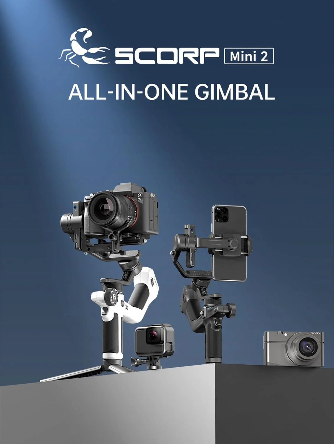 FeiyuTech SCORP Mini 2 Combo - کیت گیمبال همه کاره - مشکی