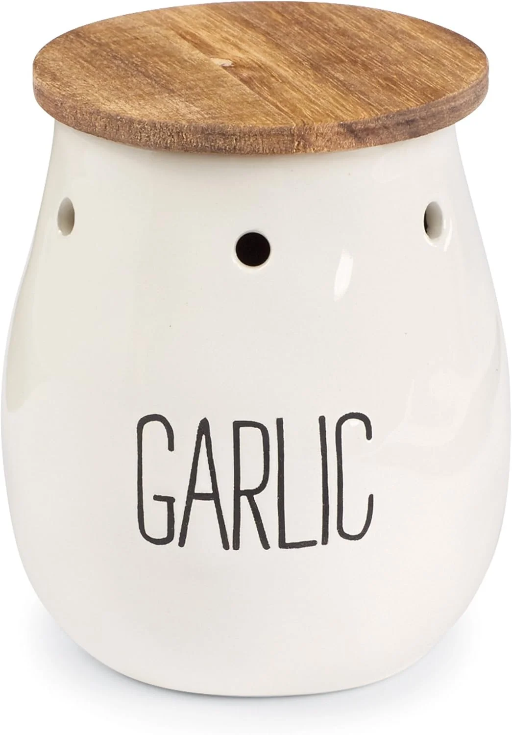 ظرف نگهداری سیر سرامیکی ماد پای، سفید