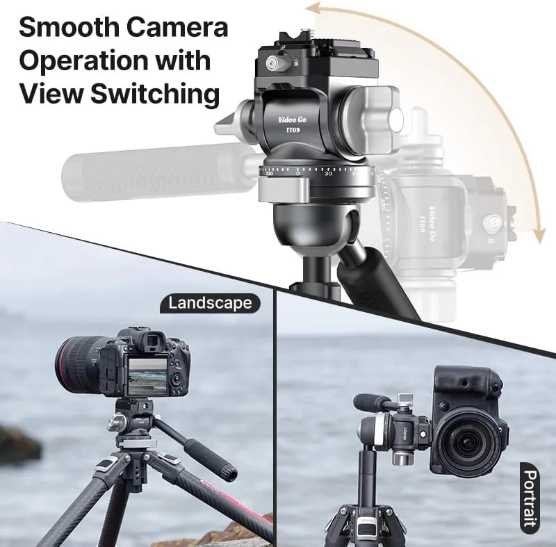 سه پایه فیلمبرداری مسافرتی فیبر کربنی Ulanzi TT09 F38 VideoGo با دسته | دارای کاسه تراز یکپارچه، هد توپی پانوراما | تاشده 45 سانتی متر | ارتفاع 14-142 سانتی متر | وزن 1.5 کیلوگرم، تحمل وزن 5 کیلوگرم سه پایه فیلمبرداری مسافرتی فیبر کربنی Ulanzi TT09 F38 VideoGo با دسته | دارای کاسه تراز یکپارچه، هد توپی پانوراما | تاشده 45 سانتی متر | ارتفاع 14-142 سانتی متر | وزن 1.5 کیلوگرم، تحمل وزن 5 کیلوگرم