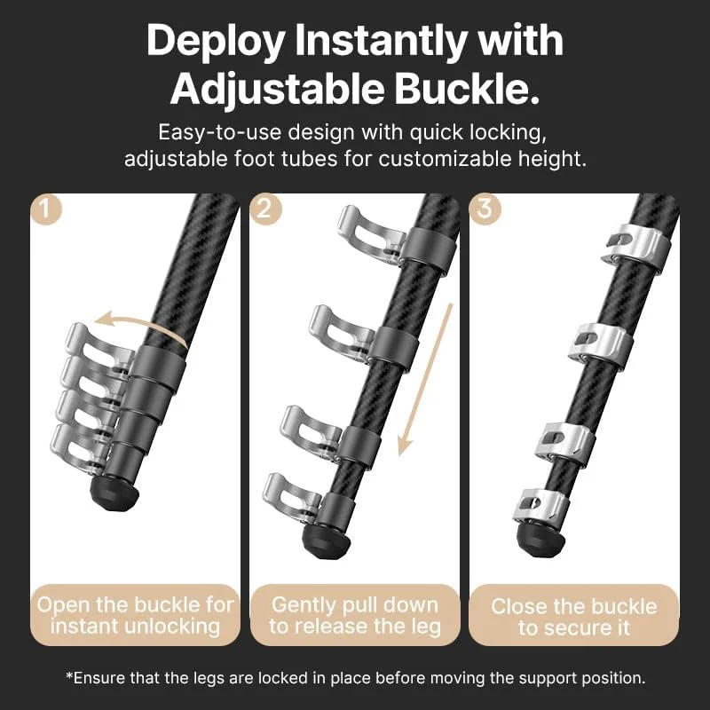 سه پایه فیلمبرداری مسافرتی فیبر کربنی Ulanzi TT09 F38 VideoGo با دسته | دارای کاسه تراز یکپارچه، هد توپی پانوراما | تاشده 45 سانتی متر | ارتفاع 14-142 سانتی متر | وزن 1.5 کیلوگرم، تحمل وزن 5 کیلوگرم سه پایه فیلمبرداری مسافرتی فیبر کربنی Ulanzi TT09 F38 VideoGo با دسته | دارای کاسه تراز یکپارچه، هد توپی پانوراما | تاشده 45 سانتی متر | ارتفاع 14-142 سانتی متر | وزن 1.5 کیلوگرم، تحمل وزن 5 کیلوگرم