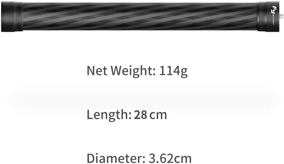 میله افزایش طول فیبر کربنی سبک وزن FeiyuTech UK با پیچ 1/4 اینچی برای گیمبال های دستی 3 محوره A2000/A1000/AK2000/AK4000/AK4500/G6 Plus میله افزایش طول فیبر کربنی سبک وزن FeiyuTech UK با پیچ 1/4 اینچی برای گیمبال های دستی 3 محوره A2000/A1000/AK2000/AK4000/AK4500/G6 Plus