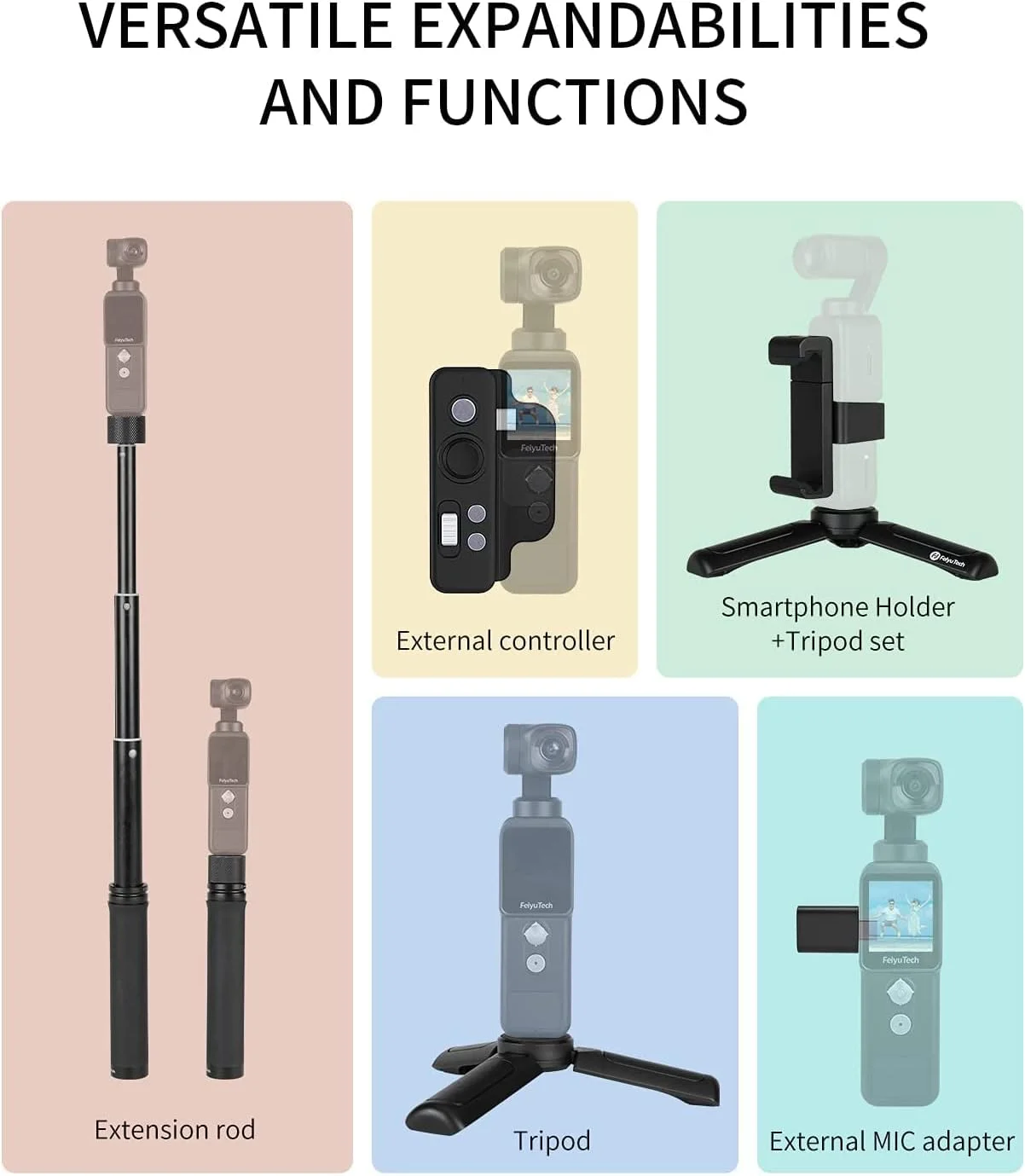 دوربین اکشن FeiyuTech Feiyu Pocket-2 با کیفیت 4K 60FPS و 12 مگاپیکسل به همراه گیمبال تثبیت کننده 3 محوره، زاویه دید عریض 130 درجه، صفحه لمسی 1.3 اینچی، وای فای، مناسب برای فیلمبرداری از سفر و ولاگ دوربین اکشن FeiyuTech Feiyu Pocket-2 با کیفیت 4K 60FPS و 12 مگاپیکسل به همراه گیمبال تثبیت کننده 3 محوره، زاویه دید عریض 130 درجه، صفحه لمسی 1.3 اینچی، وای فای، مناسب برای فیلمبرداری از سفر و ولاگ