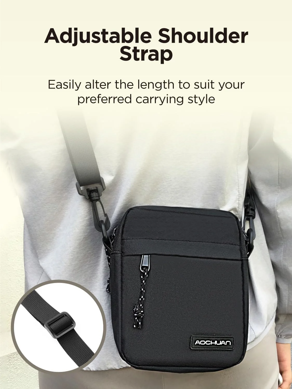 کیف نگهداری AOCHUAN برای گیمبال استابلایزر، کیف دوربین با بند شانه قابل تنظیم، کیف نگهداری محکم ساخته شده از پارچه آکسفورد، کیف قابل حمل برای دوربین، گیمبال استابلایزر و لوازم جانبی