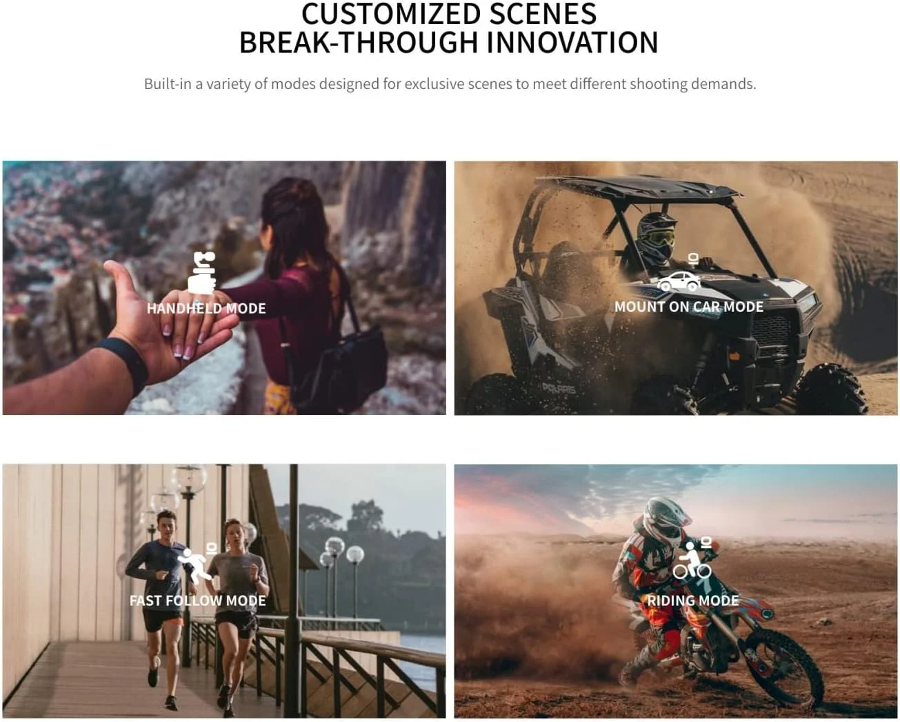 دوربین اکشن پوشیدنی FeiyuTech Pocket 2S با دسته تثبیت کننده گیمبال 3 محوره، بدنه مغناطیسی یکپارچه با فیلمبرداری 4K، میکروفون، زاویه دید عریض 130 درجه برای یوتیوب TikTok Vlog