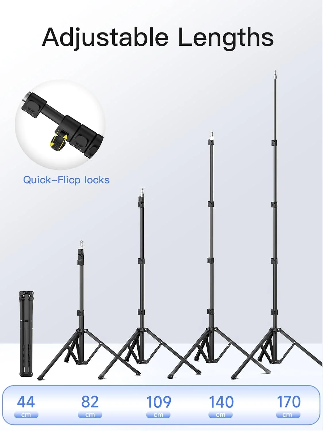 سه پایه AOCHUAN برای آیفون، سه پایه 67 اینچی تلفن همراه با کیف نگهداری برای دوربین با رابط پیچ 1/4، پایه سه پایه آیفون سازگار با دوربین های DSLR/تلفن های همراه/تثبیت کننده های گیمبال، حداکثر بار 8 کیلوگرم سه پایه AOCHUAN برای آیفون، سه پایه 67 اینچی تلفن همراه با کیف نگهداری برای دوربین با رابط پیچ 1/4، پایه سه پایه آیفون سازگار با دوربین های DSLR/تلفن های همراه/تثبیت کننده های گیمبال، حداکثر بار 8 کیلوگرم