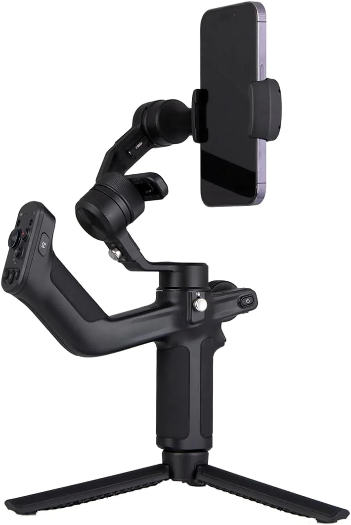لرزشگیر گیمبال دستی سه محوره FeiyuTech Mini P با دکمه زوم برای تلفن های هوشمند مناسب برای آیفون 14 13 Pro Max Plus 12 X Xs Xr