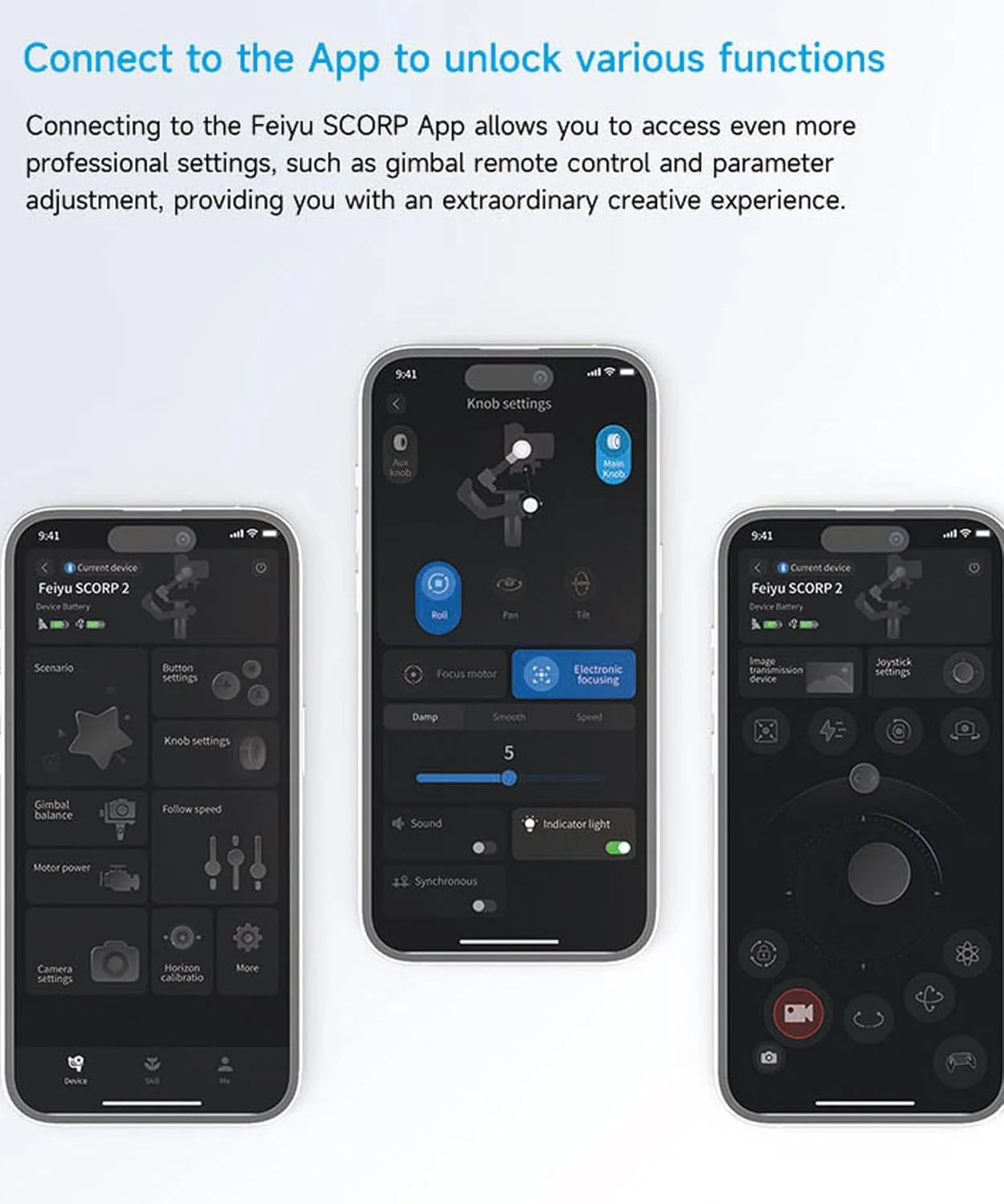 تثبیت کننده دوربین FeiyuTech SCORP-2 Kit، ردیاب هوش مصنوعی یکپارچه، گیمبال 3 محوره برای دوربین های بدون آینه سونی/کانن/نیکون/فوجی فیلم و DSLR، جوی استیک و صفحه لمسی ارتقا یافته، ظرفیت بار 2.5 کیلوگرم تثبیت کننده دوربین FeiyuTech SCORP-2 Kit، ردیاب هوش مصنوعی یکپارچه، گیمبال 3 محوره برای دوربین های بدون آینه سونی/کانن/نیکون/فوجی فیلم و DSLR، جوی استیک و صفحه لمسی ارتقا یافته، ظرفیت بار 2.5 کیلوگرم