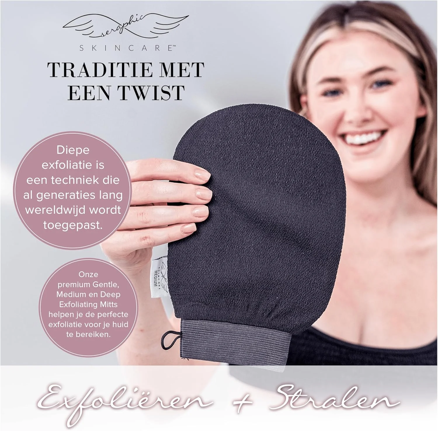 دستکش لایه بردار ممتاز سرافیک اسکین کر (متوسط) - دستکش لایه بردار کره ای الیاف ویسکوز برای پوست حساس - اسکرابر بدن، از بین برنده پوست مرده برای بدن و حذف و استفاده از برنزه کننده خودکار دستکش لایه بردار ممتاز سرافیک اسکین کر (متوسط) - دستکش لایه بردار کره ای الیاف ویسکوز برای پوست حساس - اسکرابر بدن، از بین برنده پوست مرده برای بدن و حذف و استفاده از برنزه کننده خودکار