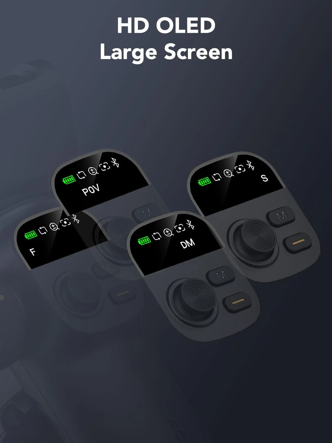 AOCHUAN Gimbal Stabilizer for Smartphone, NO APP Tracking, 20CM Extension Rod, Face & Object Tracking Stabilizer for iPhone & Android, 3-Axis OLED Gimbal for Video Recording-AOCHUAN Smart X2AI AOCHUAN Gimbal Stabilizer for Smartphone, NO APP Tracking, 20CM Extension Rod, Face & Object Tracking Stabilizer for iPhone & Android, 3-Axis OLED Gimbal for Video Recording-AOCHUAN Smart X2AI