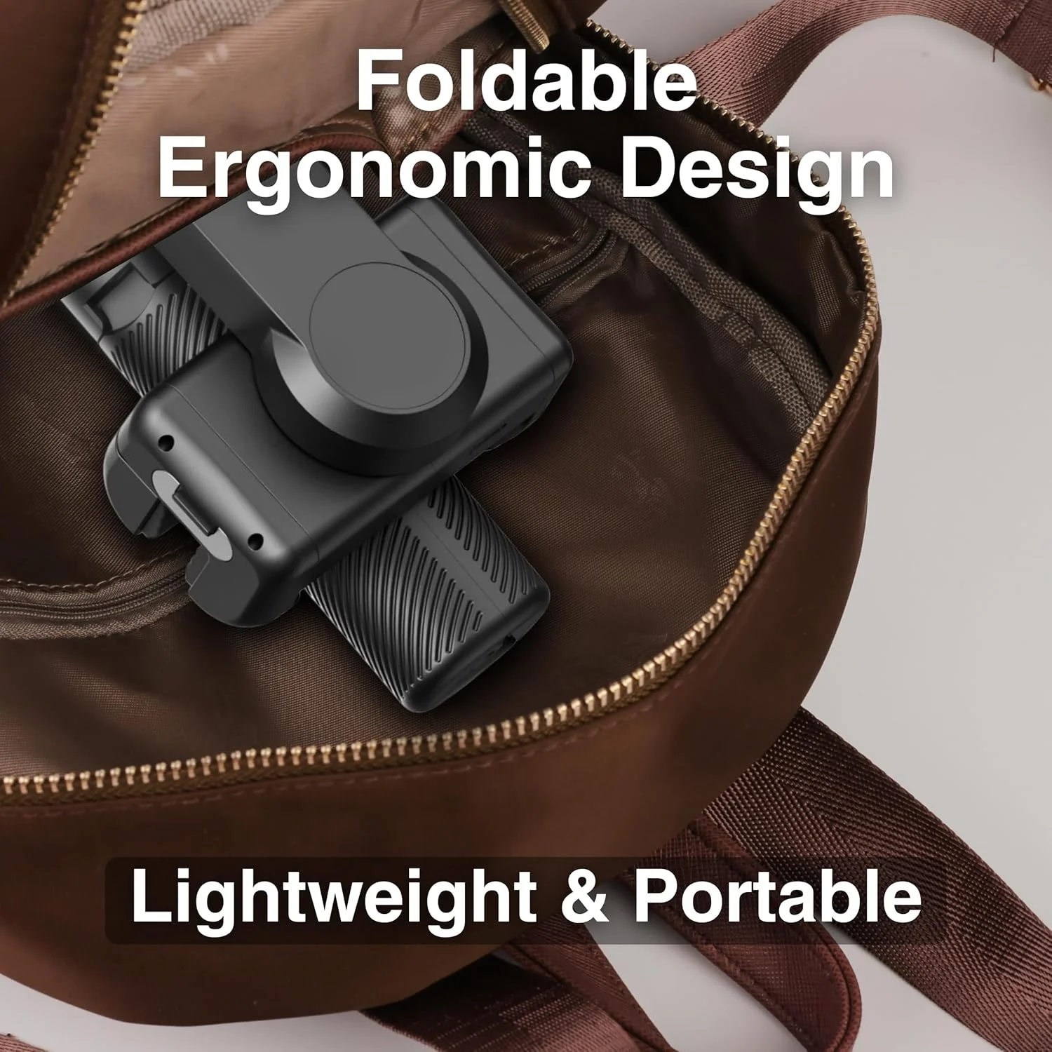 گیمبال موبایل Aochuan M2 Pro، تثبیت کننده ویدئو، مونوپاد و سه پایه، ردیابی بدن با هوش مصنوعی، نور مغناطیسی، گیمبال تاشو و قابل حمل آیفون و اندروید برای ولاگ، یوتیوب، تیک تاک و ویدیوهای اینستاگرام