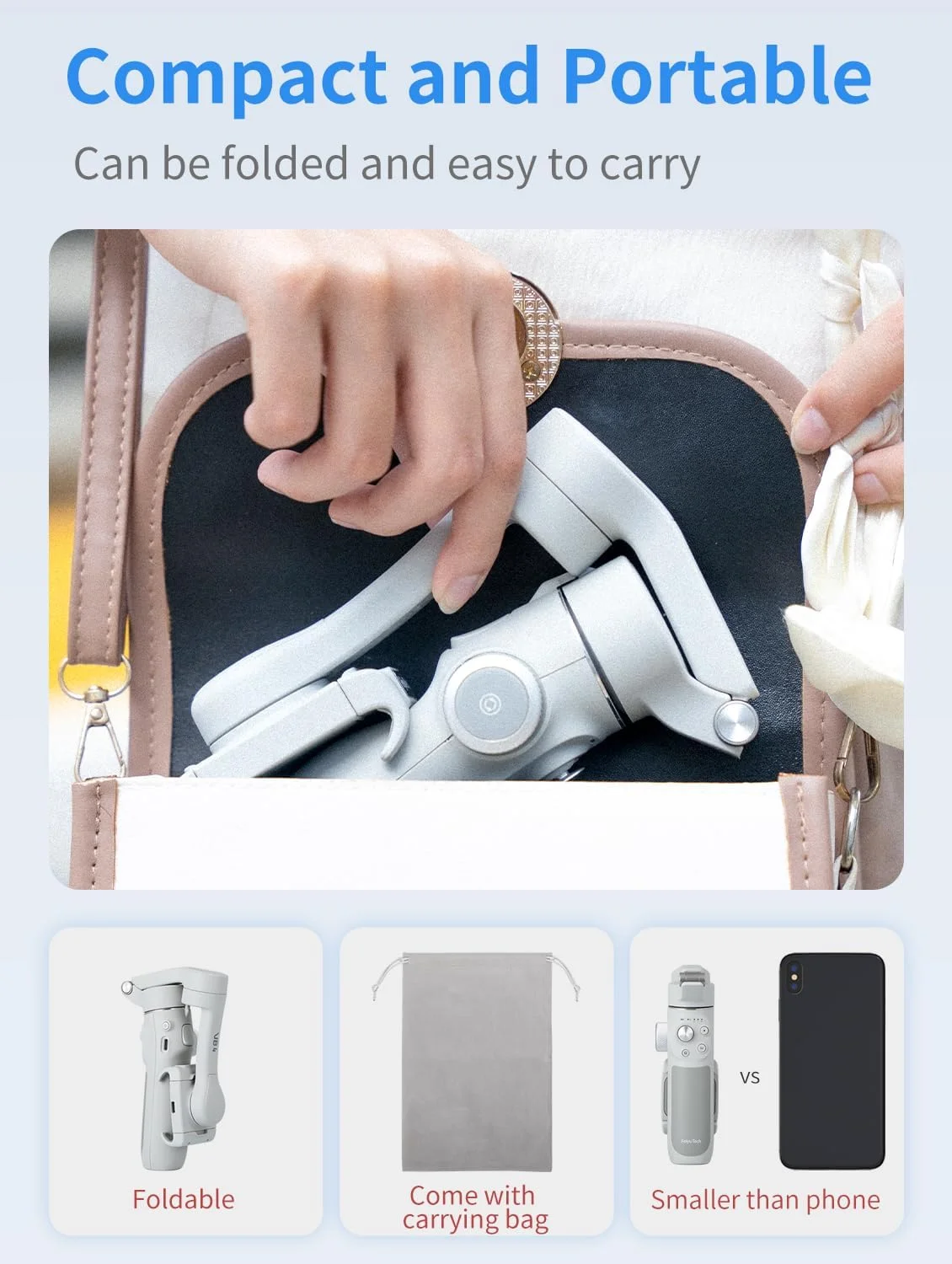 لرزشگیر گیمبال 3 محوره گوشی هوشمند Feiyu VB4SE – تثبیت کننده ویدیویی دستی جمع و جور با کنترل بلوتوث، حالت های فیلمبرداری برنامه، باتری 1300 میلی آمپر ساعتی – سازگار با آیفون و اندروید لرزشگیر گیمبال 3 محوره گوشی هوشمند Feiyu VB4SE – تثبیت کننده ویدیویی دستی جمع و جور با کنترل بلوتوث، حالت های فیلمبرداری برنامه، باتری 1300 میلی آمپر ساعتی – سازگار با آیفون و اندروید