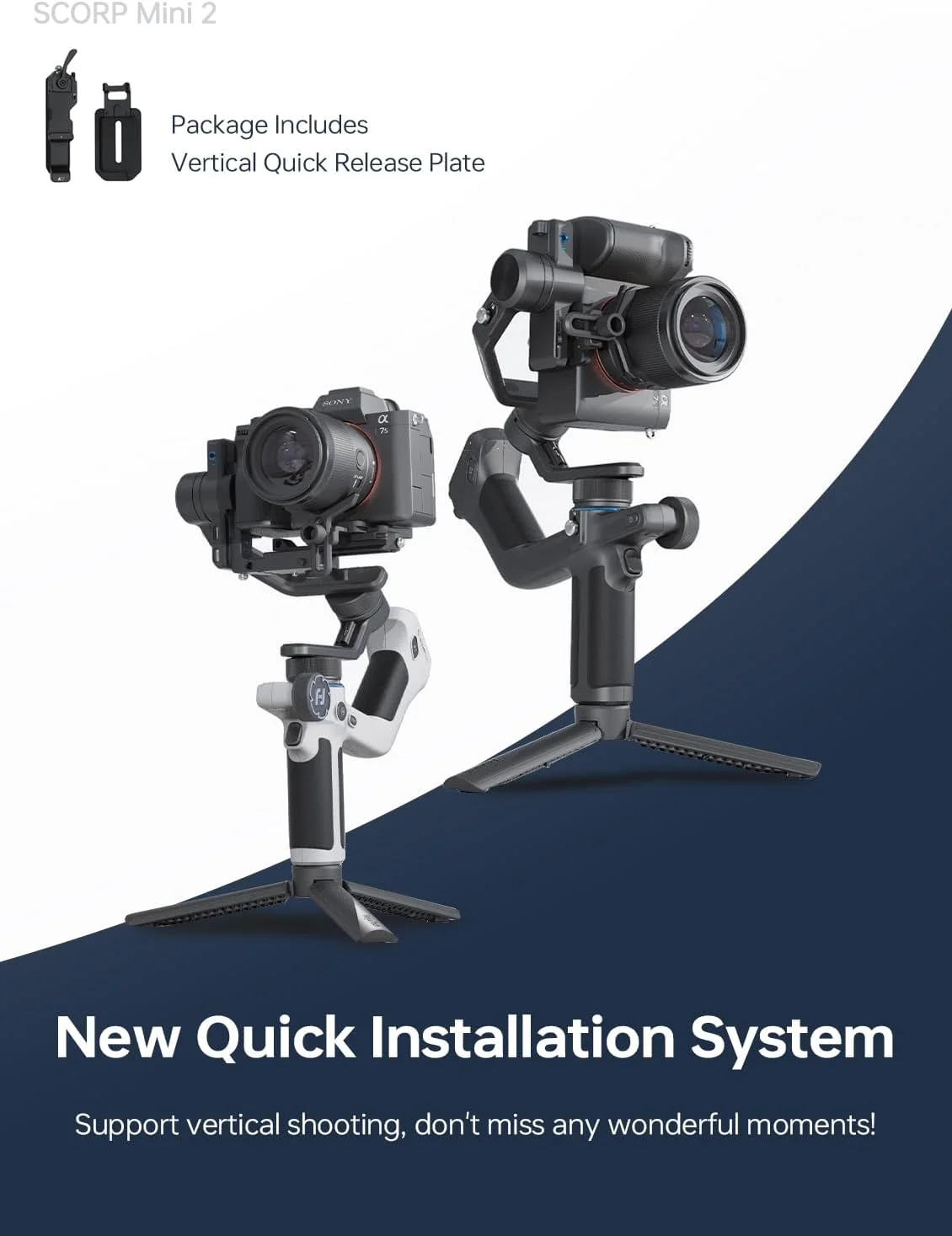 کیت رسمی FeiyuTech SCORP Mini 2، تثبیت کننده گیمبال با 3 محور، گیمبال همه کاره برای دوربین های بدون آینه، تلفن های هوشمند، دوربین های اکشن، ردیاب هوش مصنوعی داخلی، با کیف حمل، مشکی کیت رسمی FeiyuTech SCORP Mini 2، تثبیت کننده گیمبال با 3 محور، گیمبال همه کاره برای دوربین های بدون آینه، تلفن های هوشمند، دوربین های اکشن، ردیاب هوش مصنوعی داخلی، با کیف حمل، مشکی
