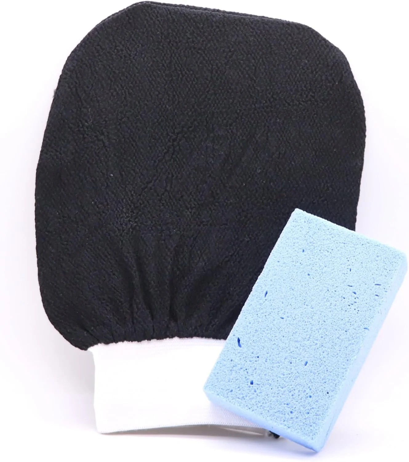 دستکش لایه بردار لوفا/کیسه ای مراکشی به همراه سنگ پا (مشکی، 1 لوفا و 1 سنگ پا) دستکش لایه بردار لوفا/کیسه ای مراکشی به همراه سنگ پا (مشکی، 1 لوفا و 1 سنگ پا)