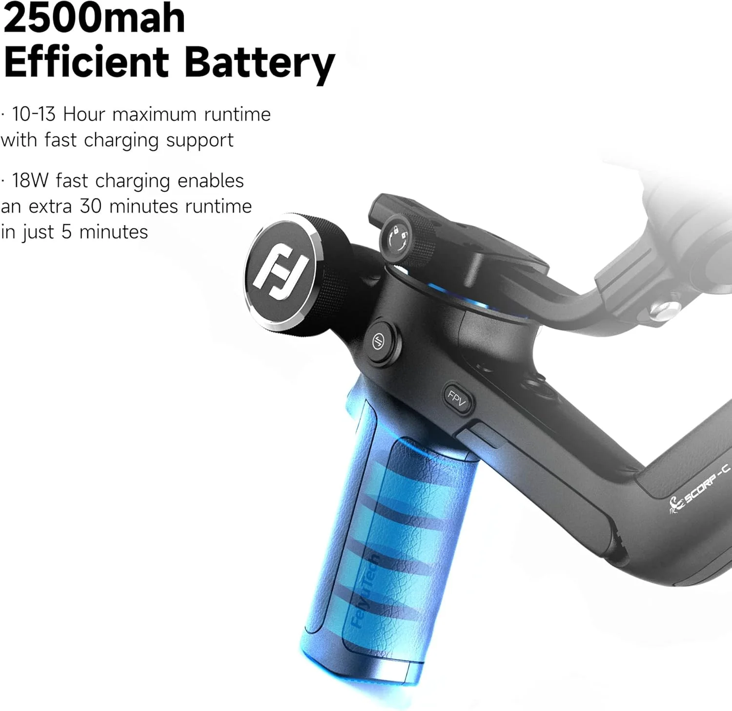 لرزشگیر دوربین FeiyuTech SCORP-C، حداکثر وزن قابل تحمل 2.5 کیلوگرم، لرزشگیر دستی 3 محوره برای دوربین های DSLR و بدون آینه، مناسب برای سونی، لومیکس، نیکون، کانن، فوجی فیلم، کنترل کابلی لرزشگیر دوربین FeiyuTech SCORP-C، حداکثر وزن قابل تحمل 2.5 کیلوگرم، لرزشگیر دستی 3 محوره برای دوربین های DSLR و بدون آینه، مناسب برای سونی، لومیکس، نیکون، کانن، فوجی فیلم، کنترل کابلی