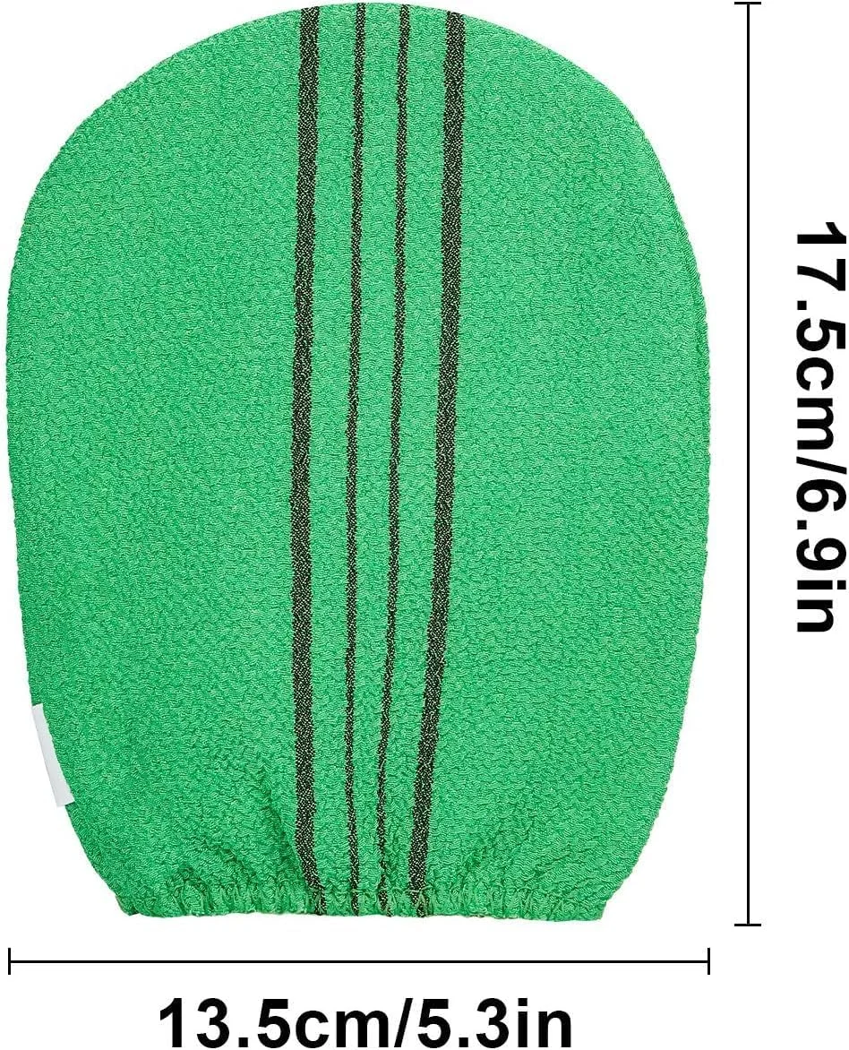 مجموعه 6 عددی پارچه لایه بردار بدن مومو بیر، حوله ایتالیایی، دستکش لایه بردار به سبک کره ای، پارچه اسکراب به سبک کره ای، حوله اسکراب لایه بردار بدن