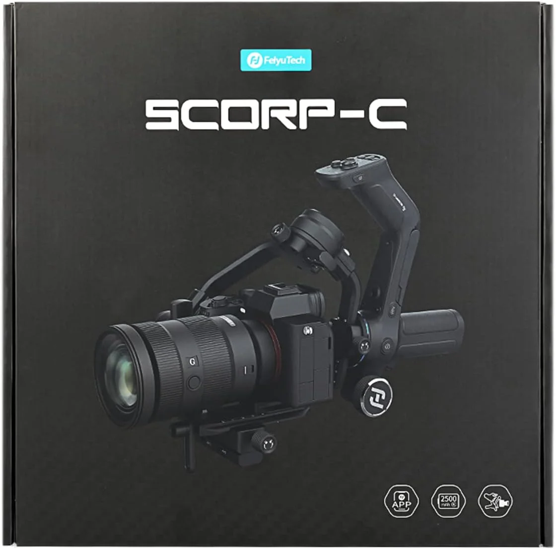 لرزشگیر دوربین FeiyuTech SCORP-C، حداکثر وزن قابل تحمل 2.5 کیلوگرم، لرزشگیر دستی 3 محوره برای دوربین های DSLR و بدون آینه، مناسب برای سونی، لومیکس، نیکون، کانن، فوجی فیلم، کنترل کابلی لرزشگیر دوربین FeiyuTech SCORP-C، حداکثر وزن قابل تحمل 2.5 کیلوگرم، لرزشگیر دستی 3 محوره برای دوربین های DSLR و بدون آینه، مناسب برای سونی، لومیکس، نیکون، کانن، فوجی فیلم، کنترل کابلی