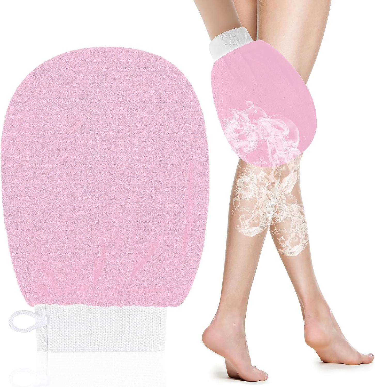 MOMENT Deep Exfoliating Glove for Body, Korean Exfoliating Mitts Deep Exfoliating Gloves Body Scrubber for Bath Shower Dead Skin Remover Keratosis Pilaris