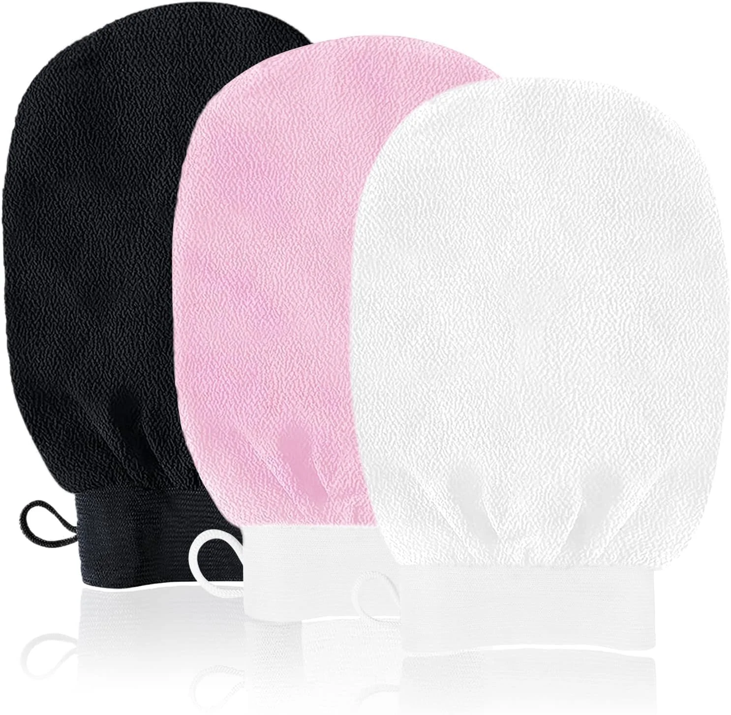 دستکش لایه بردار McMola، بسته 3 عددی دستکش اسکراب بدن برای حمام و اسپا، دستکش لایه بردار دو طرفه برای پاکسازی عمیق، دستکش از بین برنده پوست مرده، اسکرابر عمیق بدن برای زنان و مردان دستکش لایه بردار McMola، بسته 3 عددی دستکش اسکراب بدن برای حمام و اسپا، دستکش لایه بردار دو طرفه برای پاکسازی عمیق، دستکش از بین برنده پوست مرده، اسکرابر عمیق بدن برای زنان و مردان