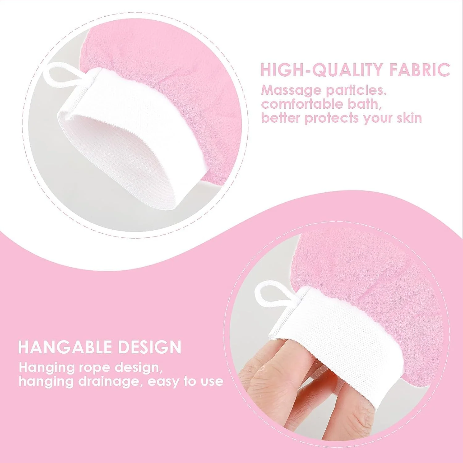 MOMENT Deep Exfoliating Glove for Body, Korean Exfoliating Mitts Deep Exfoliating Gloves Body Scrubber for Bath Shower Dead Skin Remover Keratosis Pilaris