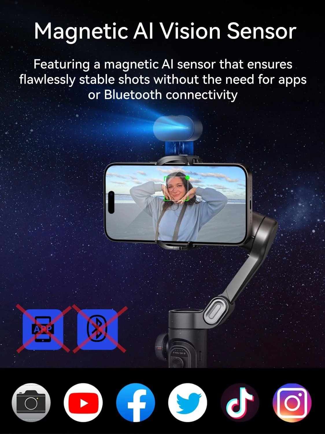 گیمبال AOCHUAN با حسگر هوش مصنوعی برای عکاسی و فیلمبرداری - Smart XE گیمبال AOCHUAN با حسگر هوش مصنوعی برای عکاسی و فیلمبرداری - Smart XE