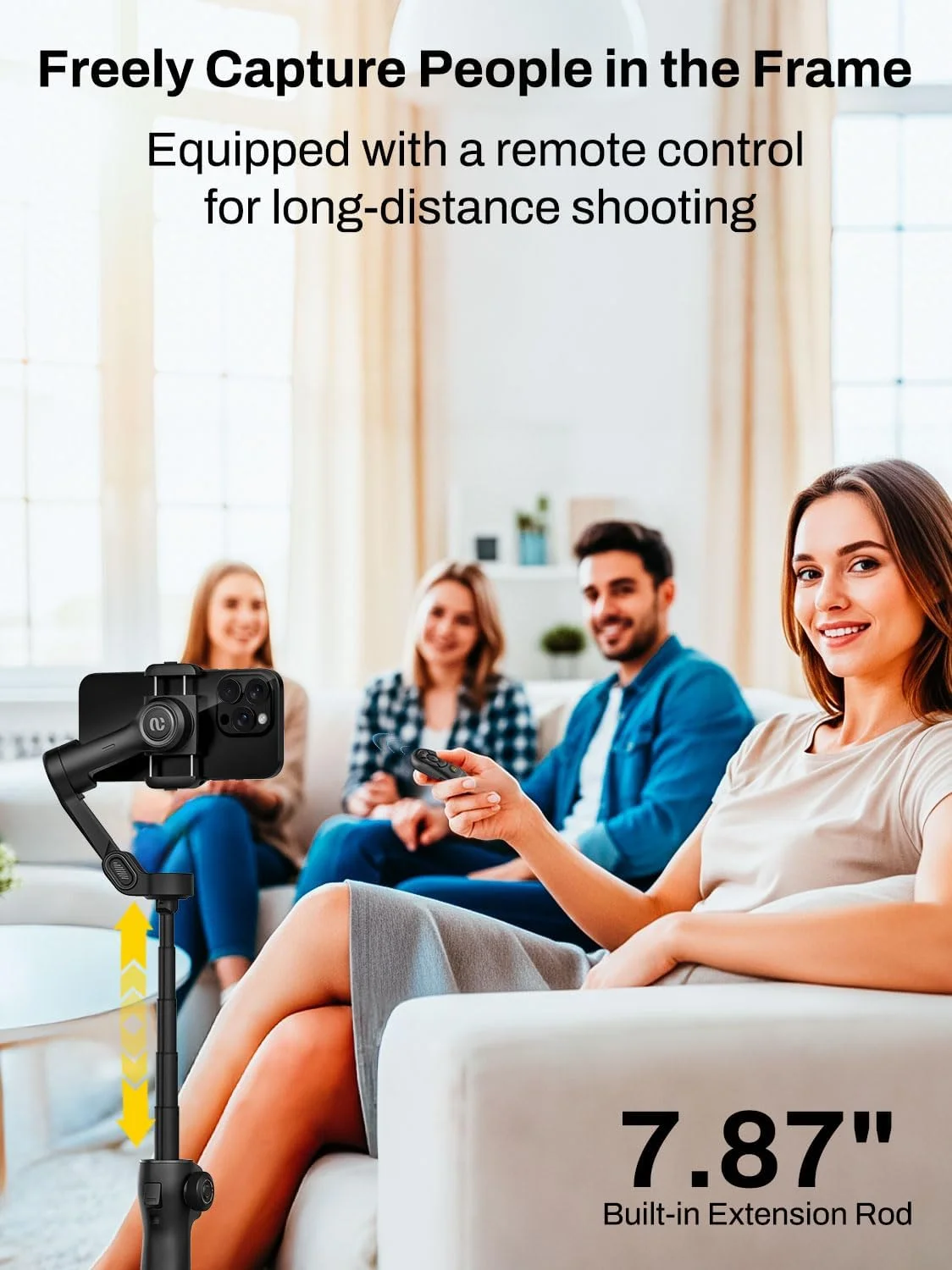 لرزشگیر گیمبال AOCHUAN برای آیفون با ریموت بلوتوث، لرزشگیر 3 محوره گوشی با میله افزایش طول 7.8 اینچی، گیمبال گوشی هوشمند با ردیابی چهره هوش مصنوعی، کنترل حرکتی برای فیلمبرداری - کیت Smart V8 مشکی لرزشگیر گیمبال AOCHUAN برای آیفون با ریموت بلوتوث، لرزشگیر 3 محوره گوشی با میله افزایش طول 7.8 اینچی، گیمبال گوشی هوشمند با ردیابی چهره هوش مصنوعی، کنترل حرکتی برای فیلمبرداری - کیت Smart V8 مشکی