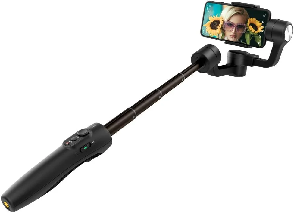 گیمبال تلفن هوشمند FeiyuTech Vimble 2S با تثبیت کننده 3 محوره (دارای بازوی قابل تنظیم و دسته بلند)