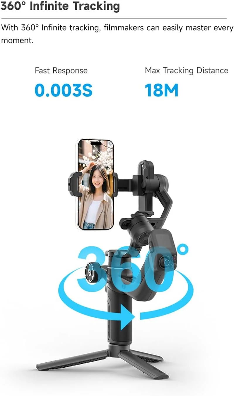 لرزشگیر گیمبال FeiyuTech SCORP Mini 3 برای گوشی های هوشمند، دارای ماژول ردیابی هوش مصنوعی و فن خنک کننده داخلی، گیمبال 3 محوره تلفن با ظرفیت حمل 2 کیلوگرم با طراحی گریپ یکپارچه، لرزشگیر گیمبال برای آیفون و اندروید لرزشگیر گیمبال FeiyuTech SCORP Mini 3 برای گوشی های هوشمند، دارای ماژول ردیابی هوش مصنوعی و فن خنک کننده داخلی، گیمبال 3 محوره تلفن با ظرفیت حمل 2 کیلوگرم با طراحی گریپ یکپارچه، لرزشگیر گیمبال برای آیفون و اندروید