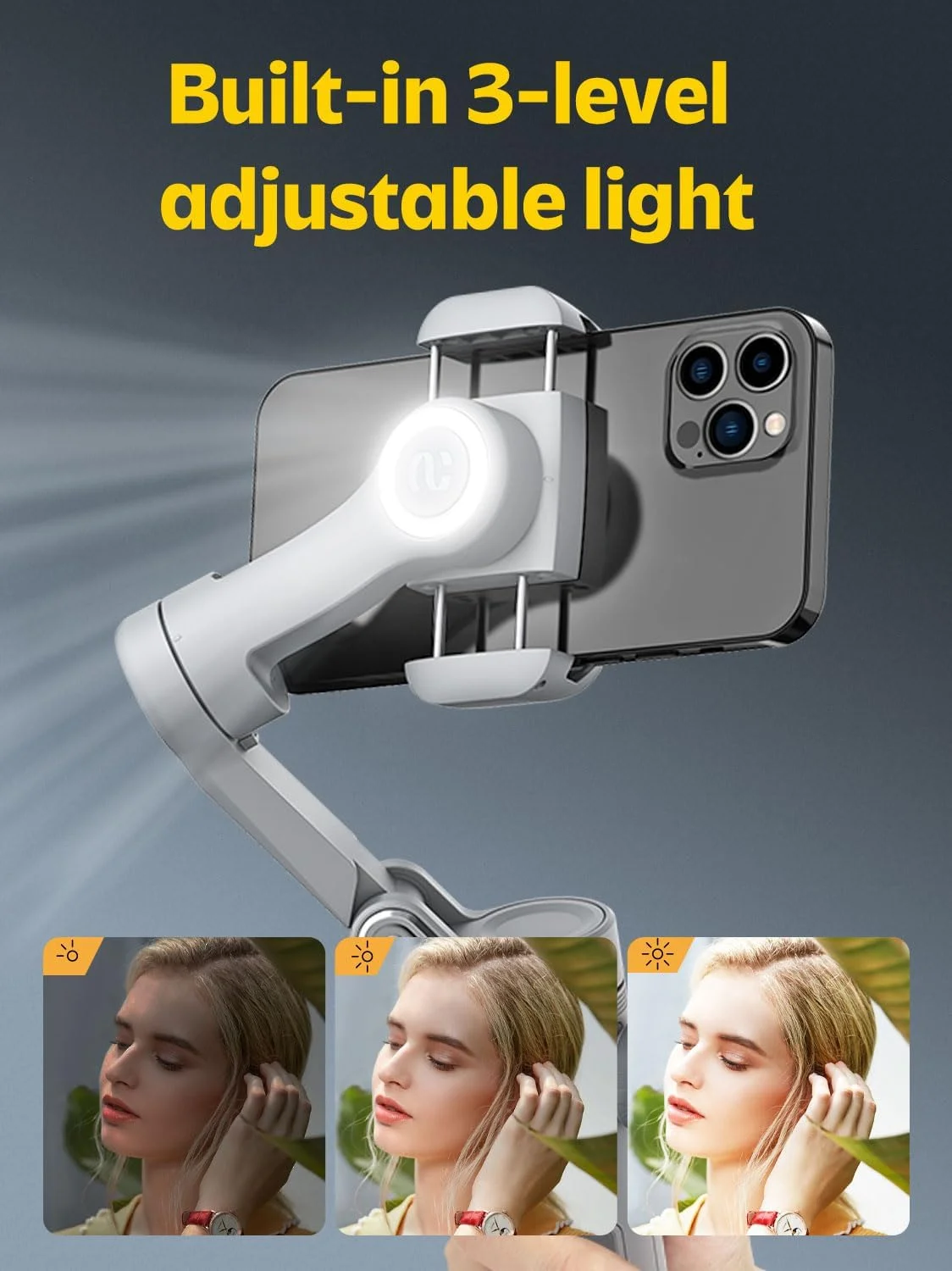 AOCHUAN Smart X Pro Gimbal Stabilizer for Smartphone with Face Detection LED Light Gimbal Foldable Phone 3 Axis Portable iPhone16 15 14 13 12Pro/Max Galaxy S24 Youtube TikTok AOCHUAN Smart X Pro Gimbal Stabilizer for Smartphone with Face Detection LED Light Gimbal Foldable Phone 3 Axis Portable iPhone16 15 14 13 12Pro/Max Galaxy S24 Youtube TikTok