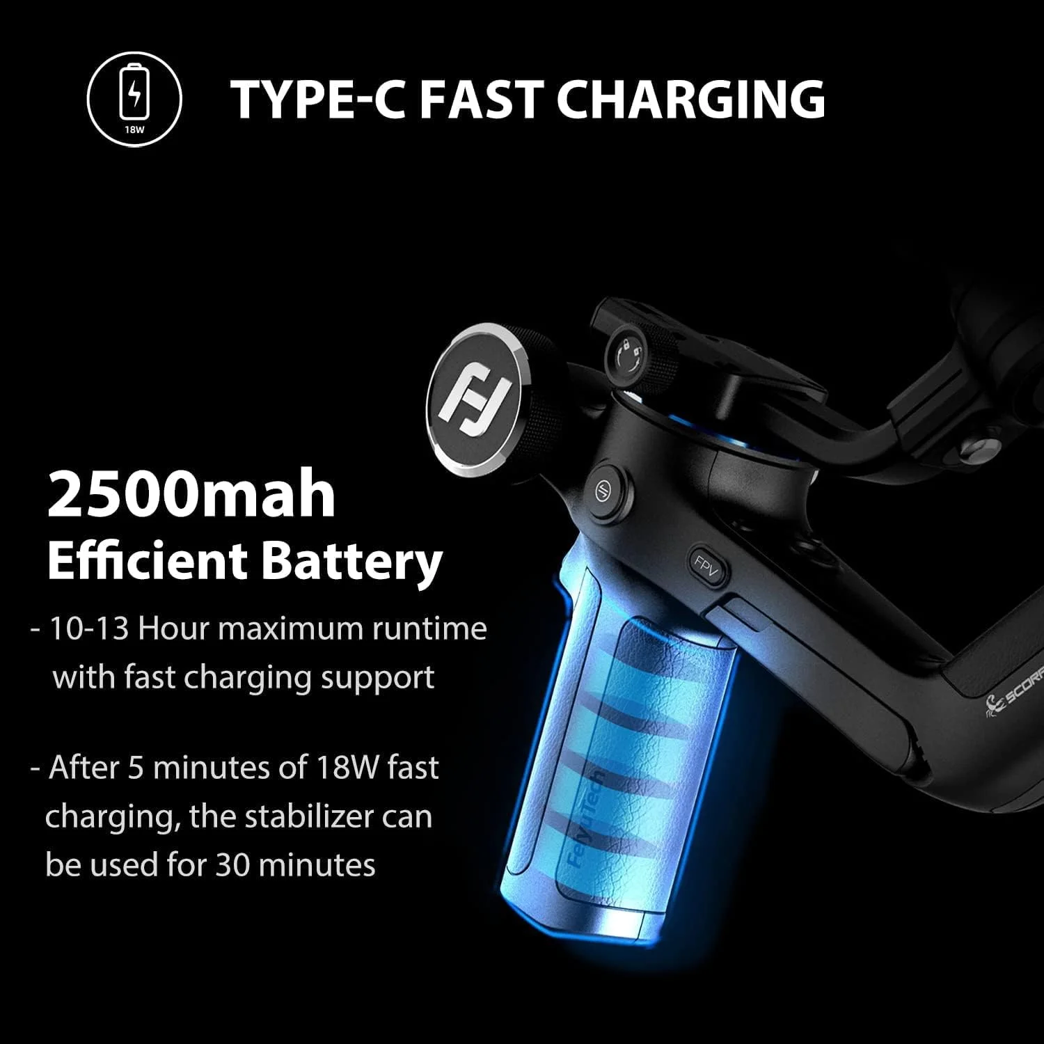 گیمبال دوربین FeiyuTech SCORP-C رسمی، تثبیت کننده گیمبال دستی 3 محوره برای دوربین های DSLR و بدون آینه، ظرفیت بار 2.5 کیلوگرم، سبک وزن، سازگار با سونی، کانن، پاناسونیک، لومیکس، نیکون، فوجی فیلم گیمبال دوربین FeiyuTech SCORP-C رسمی، تثبیت کننده گیمبال دستی 3 محوره برای دوربین های DSLR و بدون آینه، ظرفیت بار 2.5 کیلوگرم، سبک وزن، سازگار با سونی، کانن، پاناسونیک، لومیکس، نیکون، فوجی فیلم