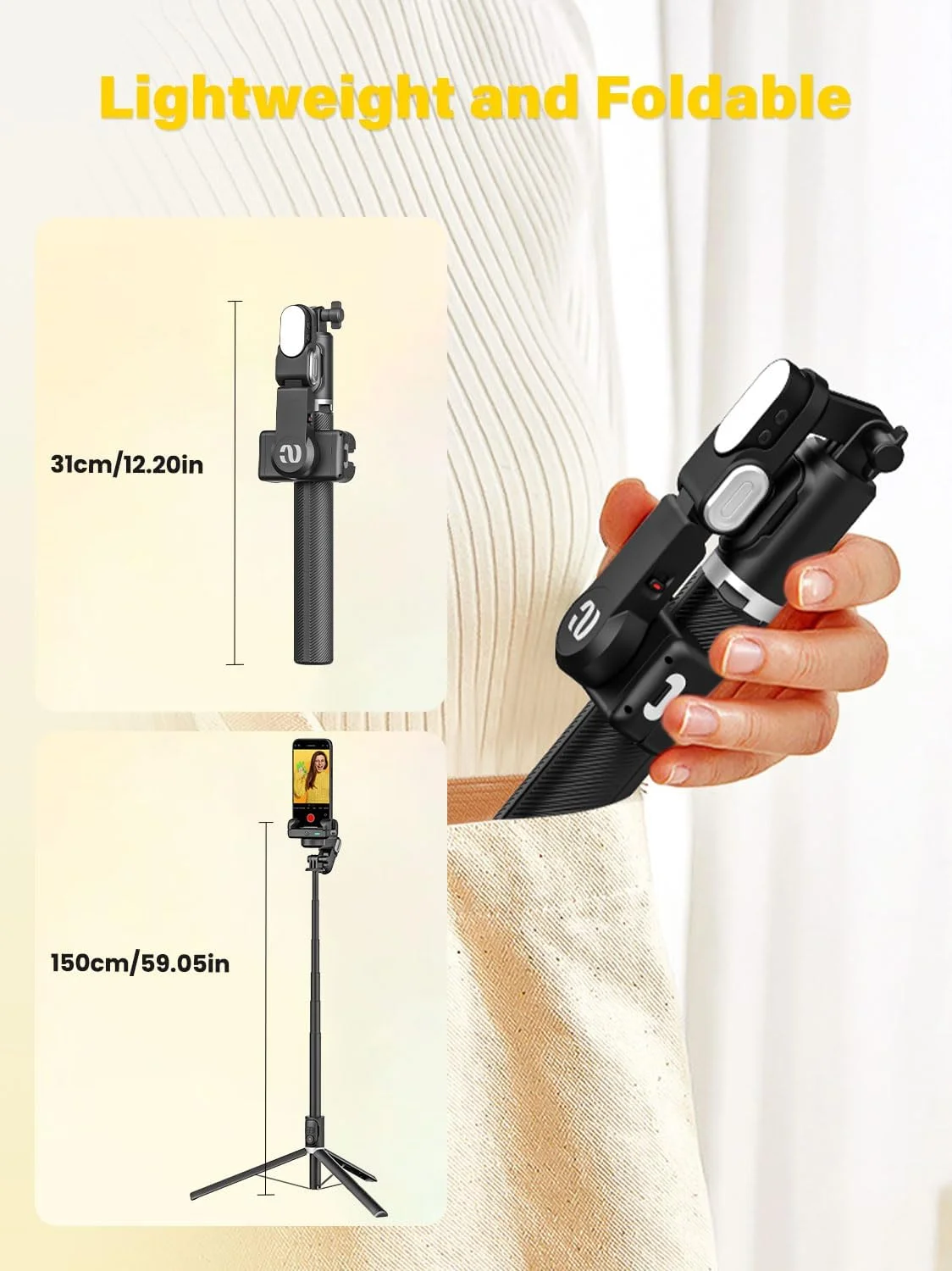 لرزشگیر گیمبال برای تلفن هوشمند، لرزشگیر 2 محوره بدون ردیابی چهره با برنامه، سه پایه تلفن همراه 4 در 1، لرزشگیر برای آیفون و اندروید، میله افزایش طول 108 سانتی متری، AOCHUAN M2PRO مشکی لرزشگیر گیمبال برای تلفن هوشمند، لرزشگیر 2 محوره بدون ردیابی چهره با برنامه، سه پایه تلفن همراه 4 در 1، لرزشگیر برای آیفون و اندروید، میله افزایش طول 108 سانتی متری، AOCHUAN M2PRO مشکی