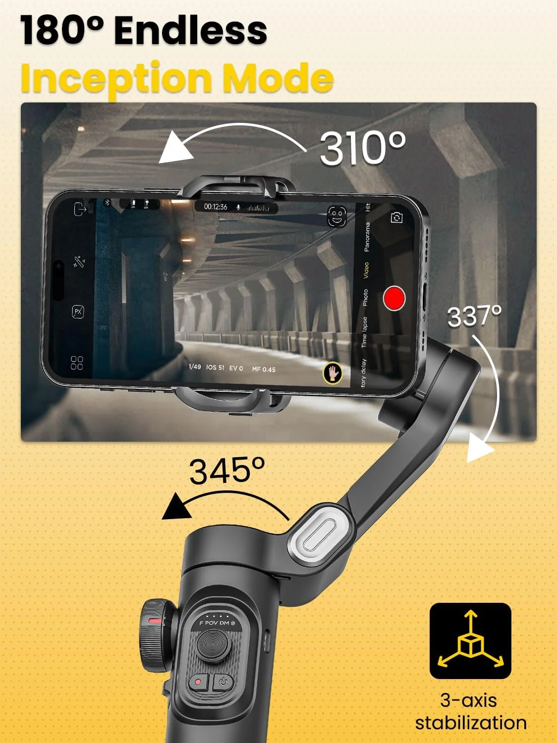 لرزشگیر گیمبال تاشو و قابل حمل AOCHUAN برای تلفن هوشمند، لرزشگیر دستی 3 محوره تلفن برای ضبط ویدیو، گیمبال تلفن همراه برای TikTok YouTube Vlog Selfie، ردیابی خودکار چهره (Smart XE) لرزشگیر گیمبال تاشو و قابل حمل AOCHUAN برای تلفن هوشمند، لرزشگیر دستی 3 محوره تلفن برای ضبط ویدیو، گیمبال تلفن همراه برای TikTok YouTube Vlog Selfie، ردیابی خودکار چهره (Smart XE)