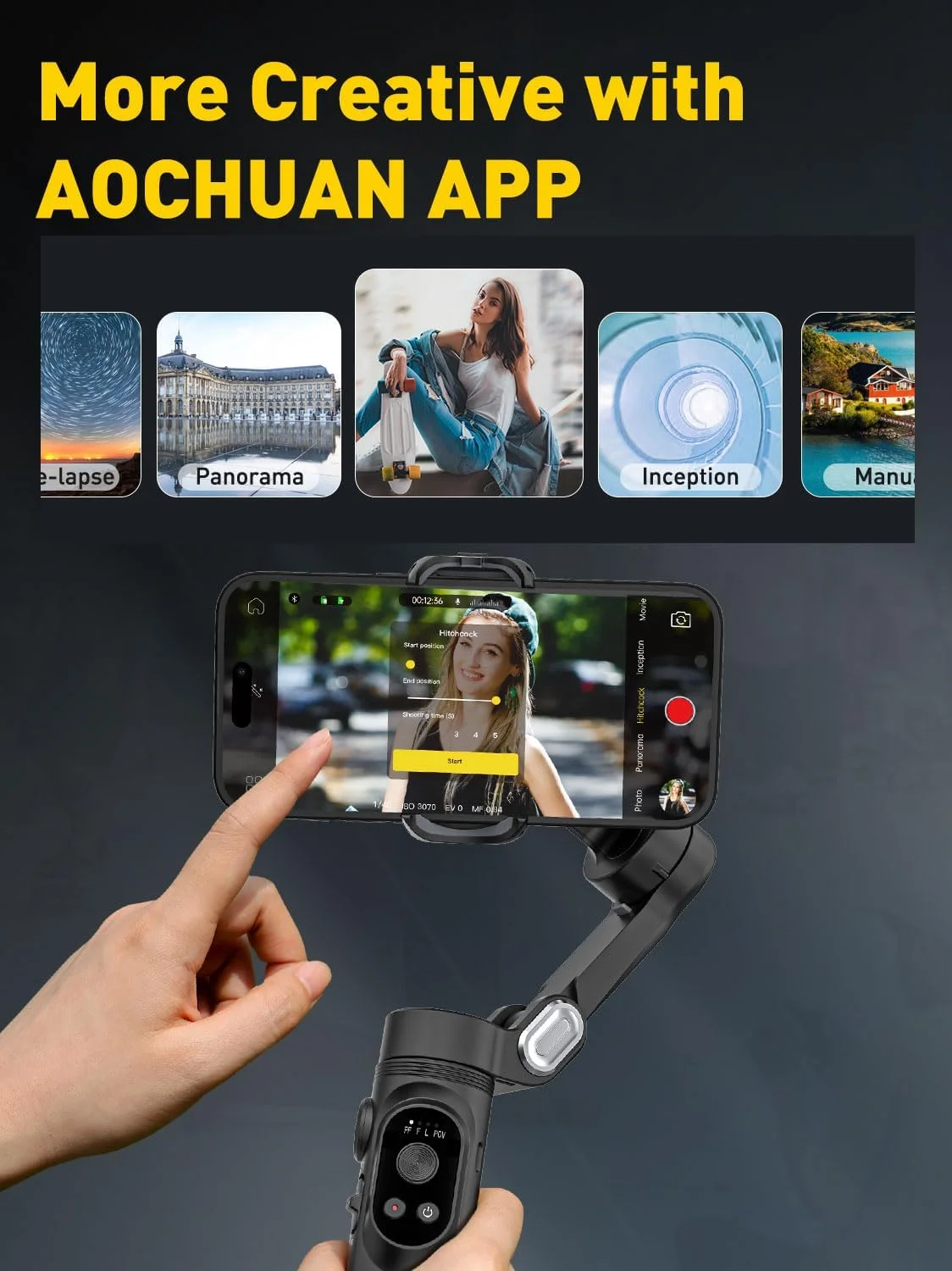 لرزشگیر گیمبال 3 محوره AOCHUAN برای آیفون 15/14/13 پرو مکس اندروید، گیمبال تاشو گوشی هوشمند با نور پرکننده داخلی، رزوه 1/4، کیت ولاگینگ ضد لرزش حرفه ای برای TikTok YouTube (Smart X Black) لرزشگیر گیمبال 3 محوره AOCHUAN برای آیفون 15/14/13 پرو مکس اندروید، گیمبال تاشو گوشی هوشمند با نور پرکننده داخلی، رزوه 1/4، کیت ولاگینگ ضد لرزش حرفه ای برای TikTok YouTube (Smart X Black)