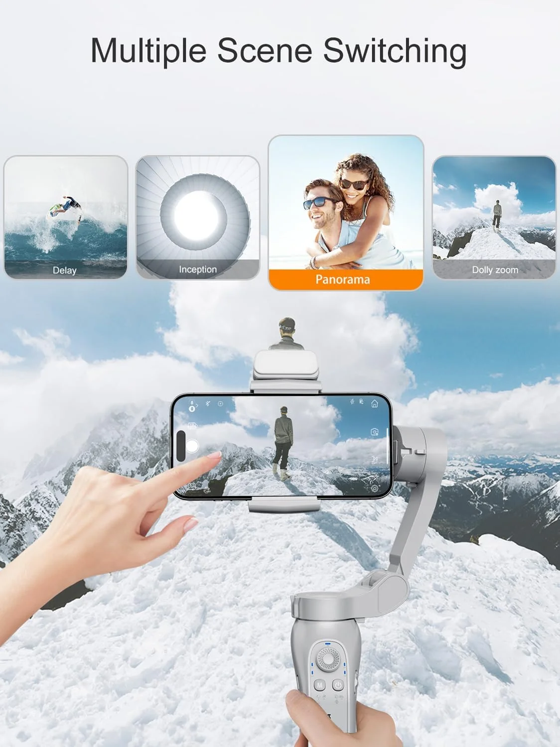 لرزشگیر تلفن همراه KOSCHEAL، لرزشگیر گیمبال 3 محوره تاشو و قابل حمل، ایده آل برای ولاگ، یوتیوب، TikTok و پخش زنده ولاگ برای اندروید و iOS لرزشگیر تلفن همراه KOSCHEAL، لرزشگیر گیمبال 3 محوره تاشو و قابل حمل، ایده آل برای ولاگ، یوتیوب، TikTok و پخش زنده ولاگ برای اندروید و iOS