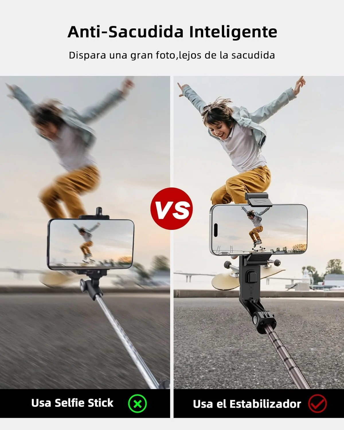 KOSCHEAL Selfie Stick Gimbal Stabilizer,1-Axis Cell Phone Stabilizer with Fill Light 360°Rotation with Wireless Controller for Android and iPhone,Ideal for Vlogging,Youtube KOSCHEAL Selfie Stick Gimbal Stabilizer,1-Axis Cell Phone Stabilizer with Fill Light 360°Rotation with Wireless Controller for Android and iPhone,Ideal for Vlogging,Youtube